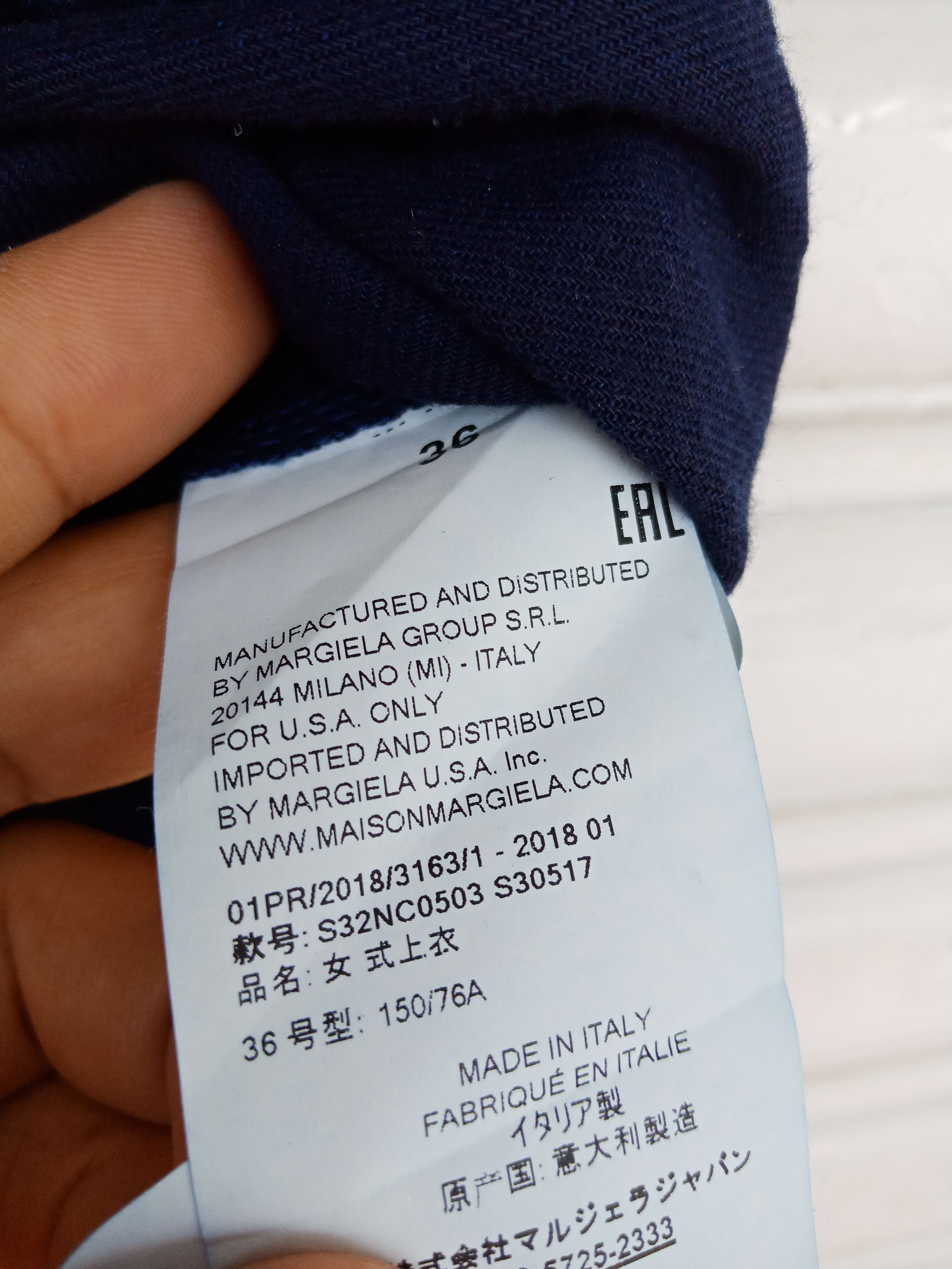 Maison Margiela SS2018 Maison Margiela Indigo Blue Made in Italy Size US M / EU 48-50 / 2 - 15 Thumbnail
