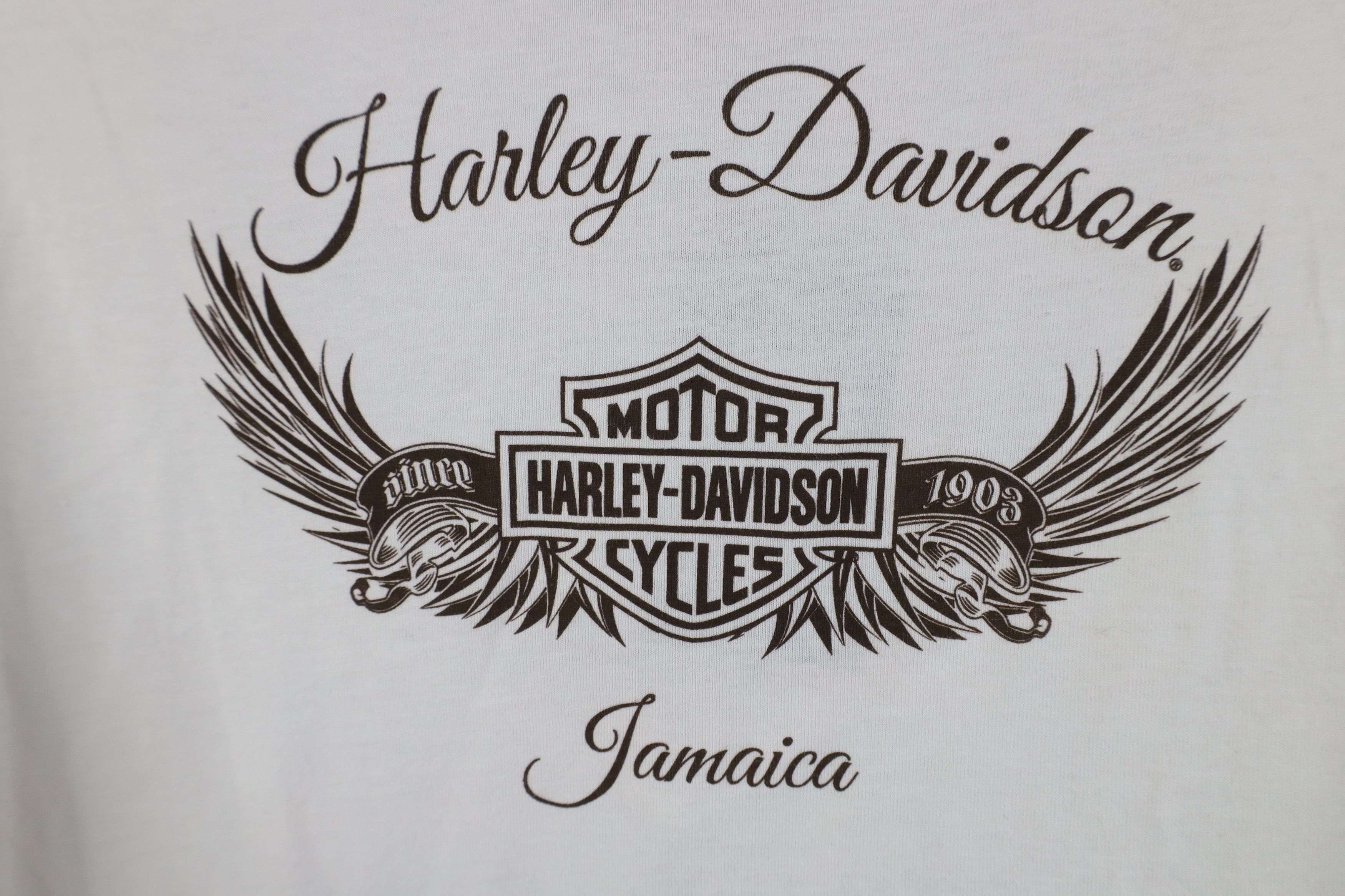 Harley Davidson Deadstock Vintage Y2K Harley Davidson Eagle Sequin T-Shirt Size XXL / US 16-18 / IT 52-54 - 13 Thumbnail