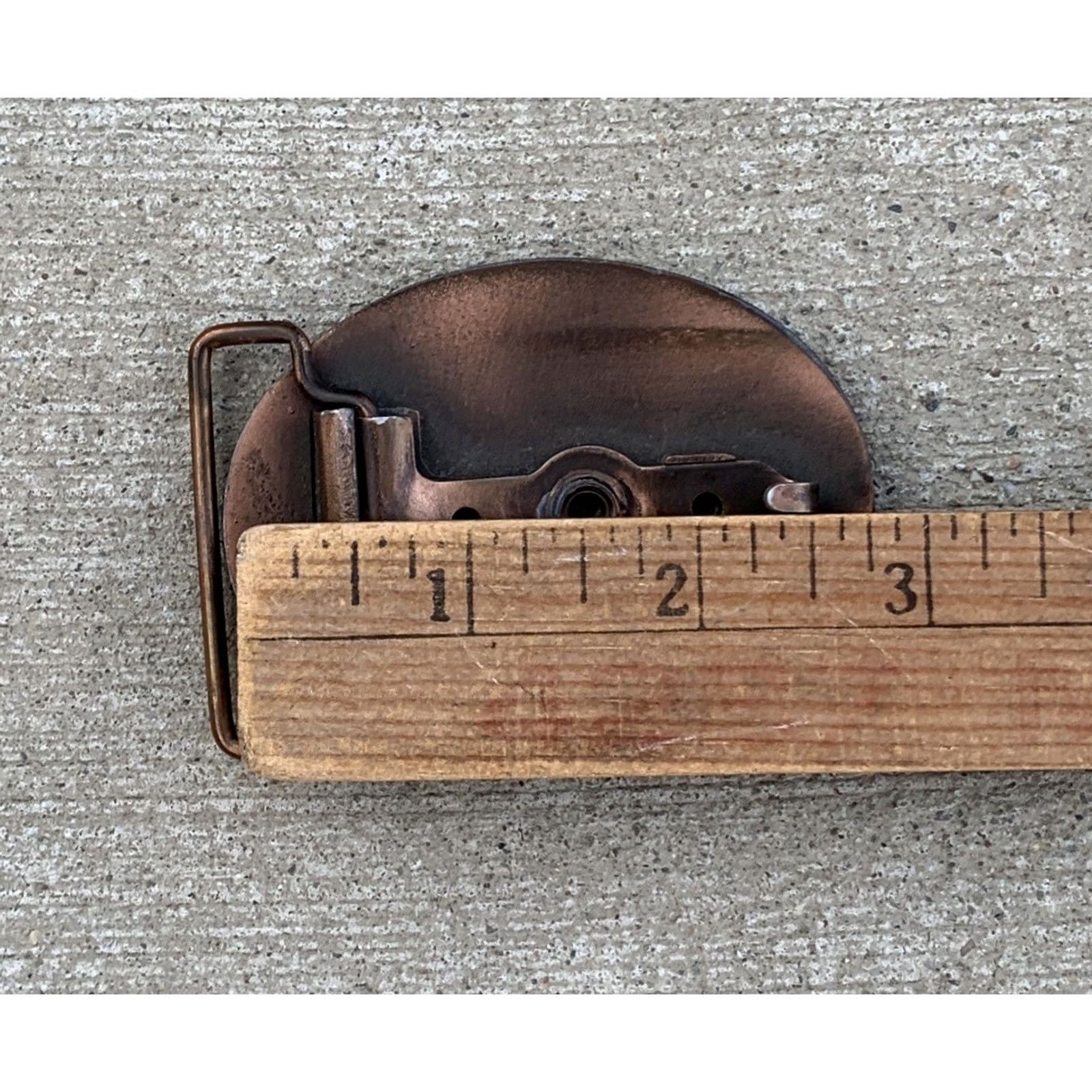 Vintage VINTAGE Hit Line USA Belt Buckle Copper 1970s Four Wheelin Drive Away SF Zone 1977 Men Women Unisex Adult Size ONE SIZE - 5 Thumbnail