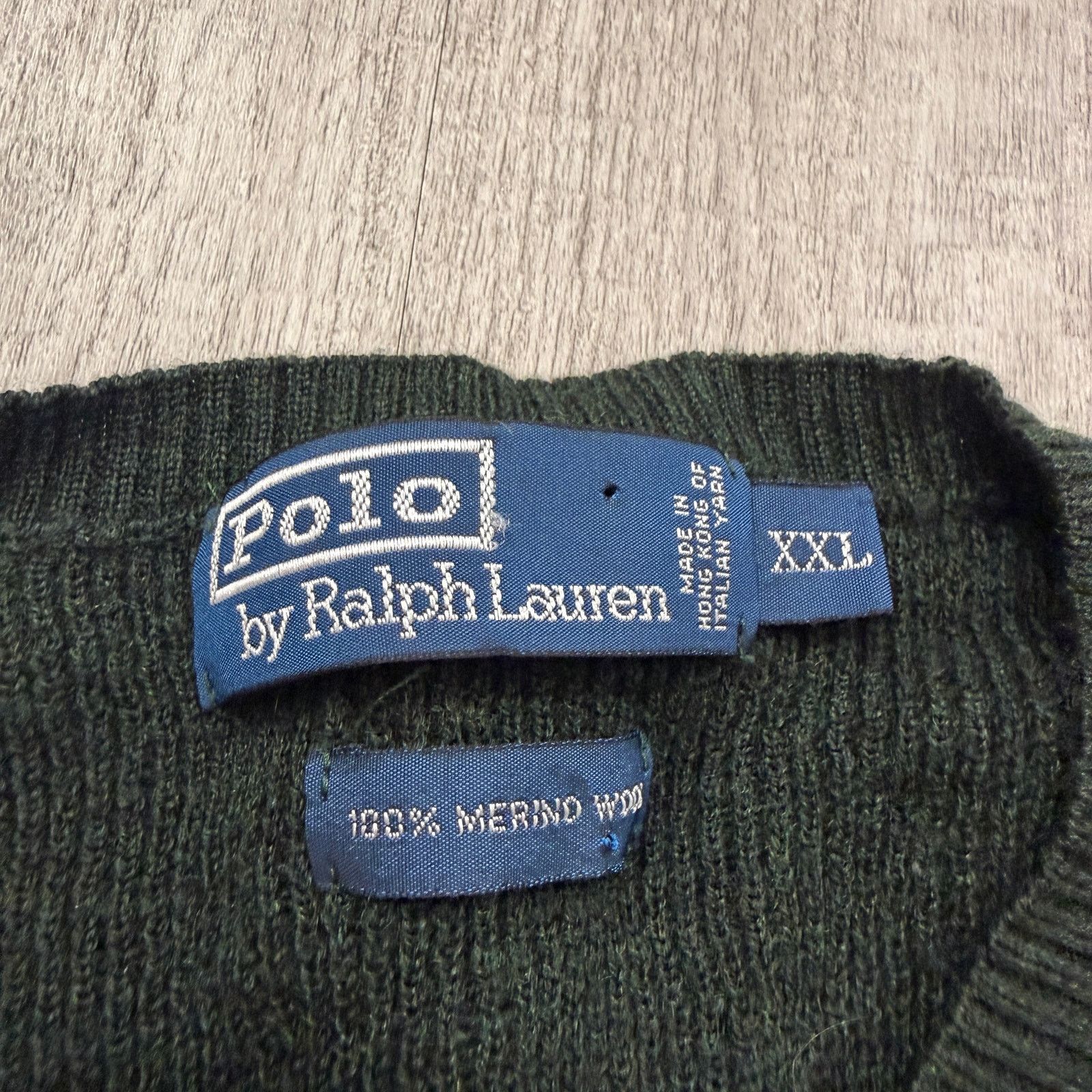 Polo Ralph Lauren Polo Ralph Lauren Sweater Men's 2XL V-Neck 100% Merino Wool Size US XXL / EU 58 / 5 - 4 Thumbnail