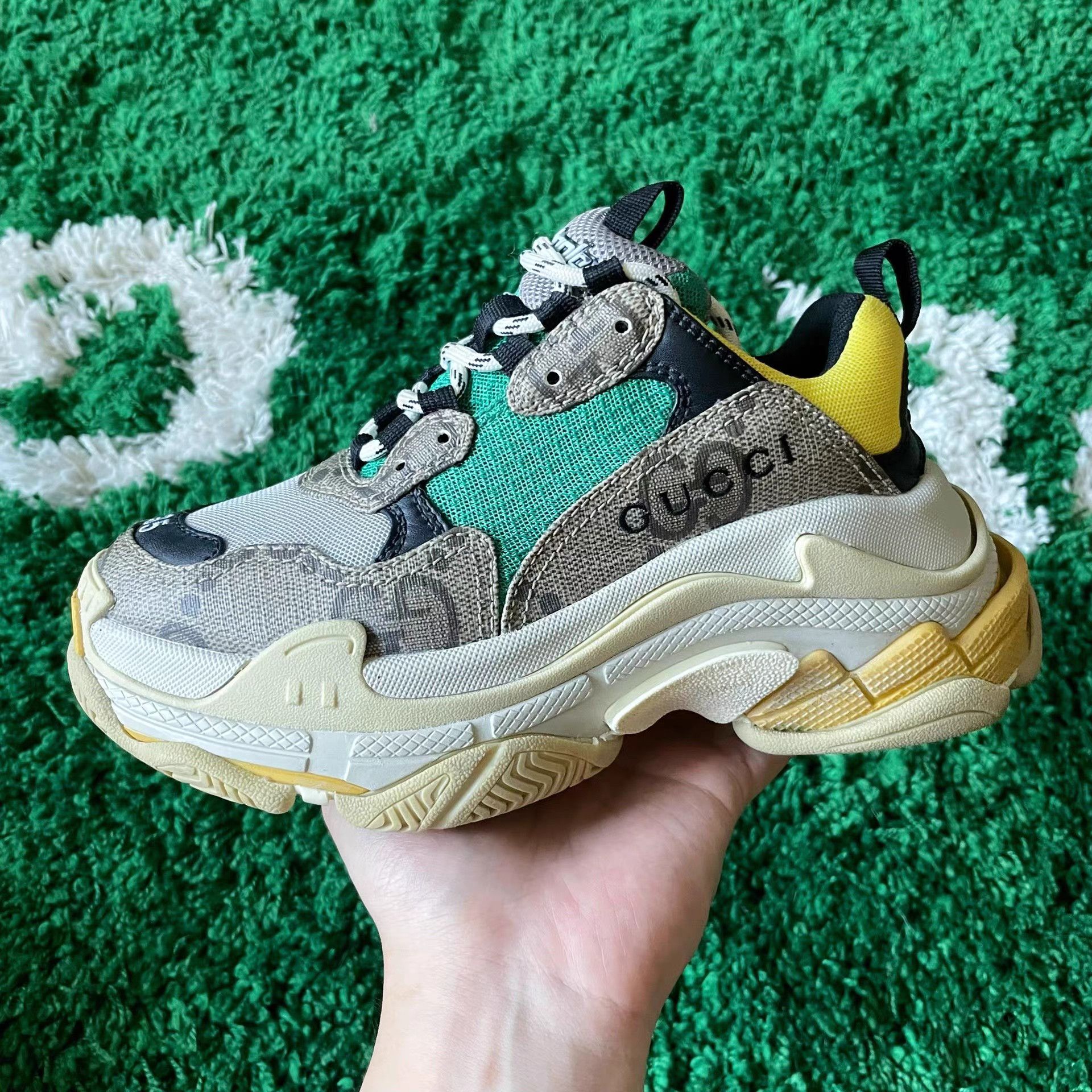 Balenciaga Balenciaga x Gucci Triple S Sneakers Size US 5 / IT 35 - 1 Thumbnail