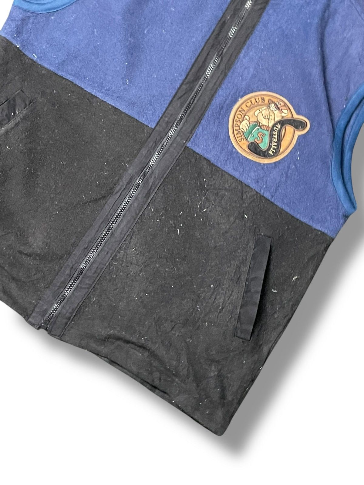 Japanese Brand × Vintage SIMPSON Sport Casual Fleece Zipper Vests (79) Size US L / EU 52-54 / 3 - 3 Thumbnail