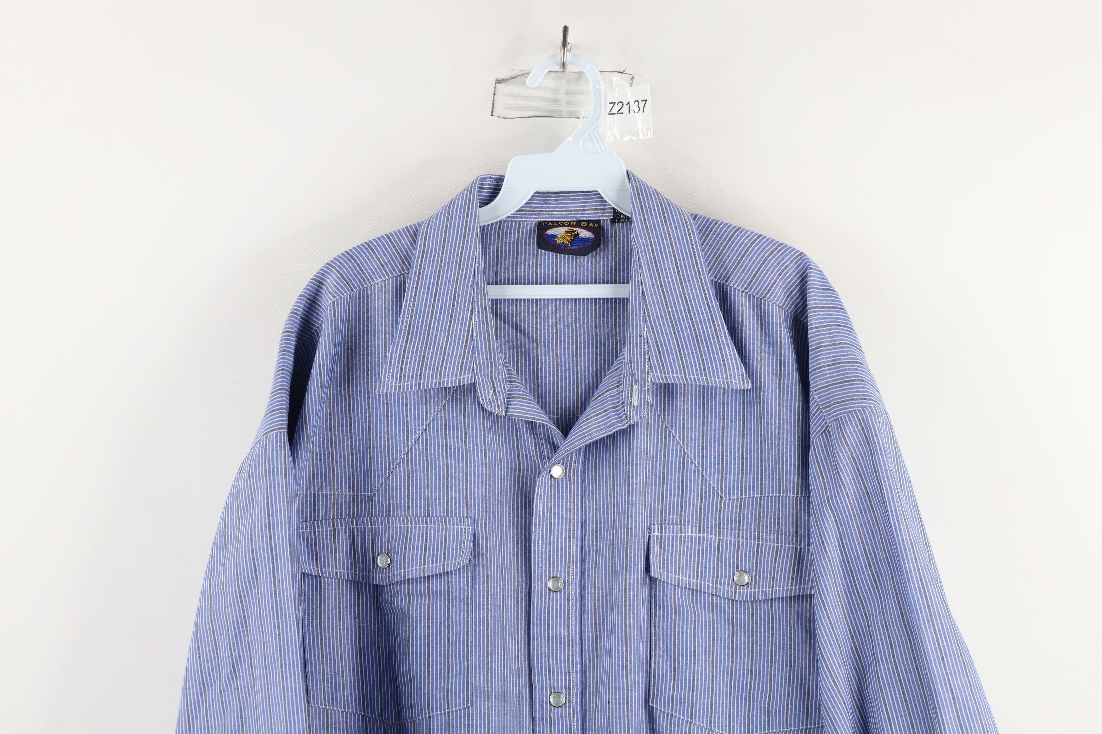 Vintage Vintage 90s Streetwear Striped Western Snap Button Shirt Size US XXL / EU 58 / 5 - 2 Thumbnail