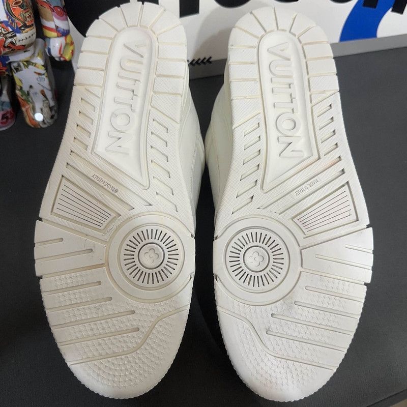 Louis Vuitton Louis Vuitton White Trainer Sneakers -2508 Size US 9.5 / EU 42-43 - 4 Thumbnail