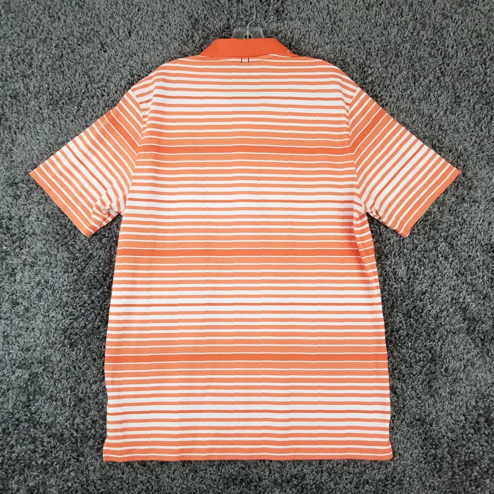 Nike NIKE GOLF Orange Striped Polo Shirt Short Sleeve Activewear Men’s Size L Size US L / EU 52-54 / 3 - 5 Thumbnail