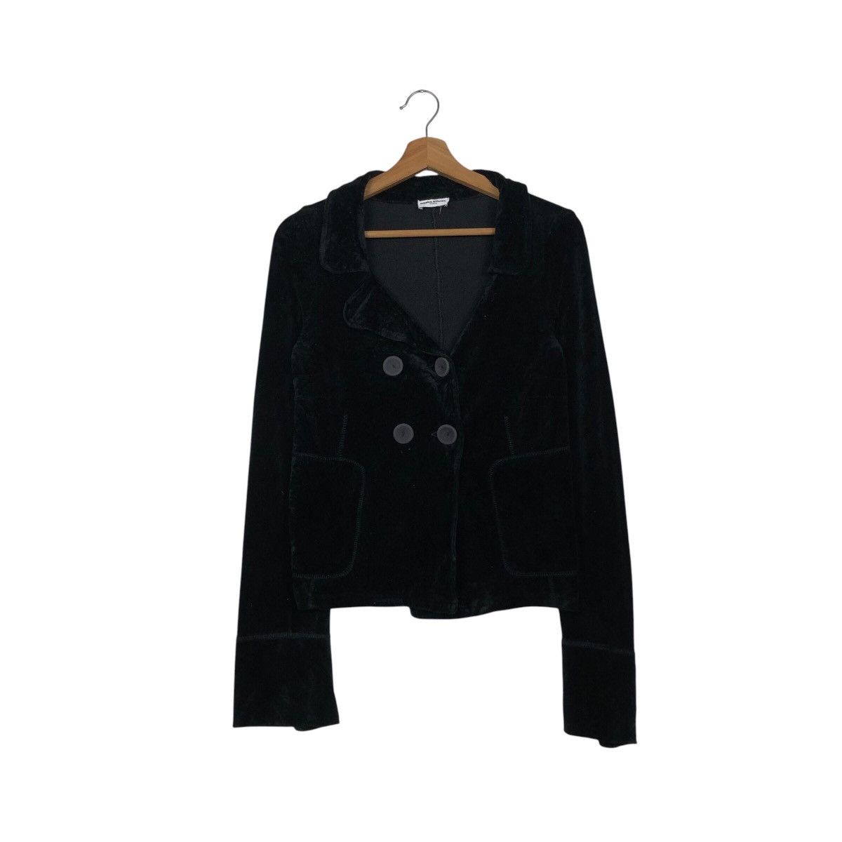Designer × Japanese Brand × Vintage 📌Vintage Cropped Velvet Jacket Sonia Rykiel Paris Size US M / EU 48-50 / 2 - 2 Thumbnail