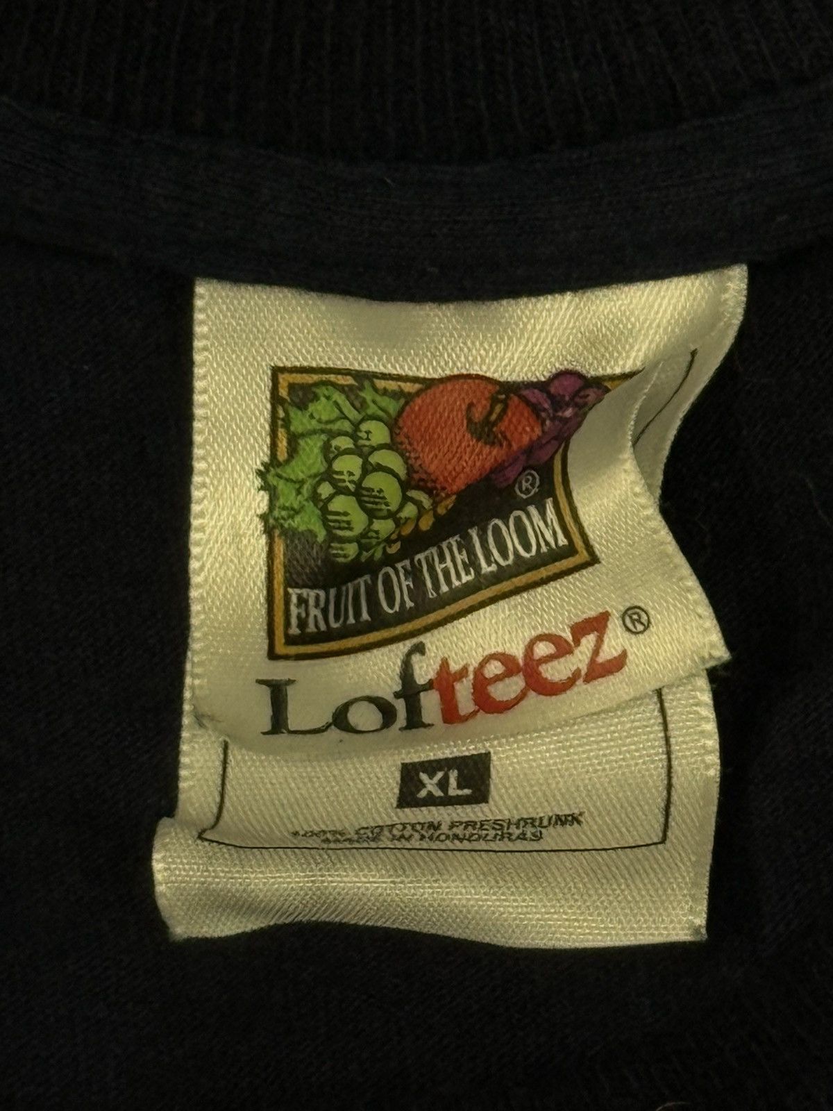 Vintage Vintage Fruit of The Loom Cops Sample Tee Navy XL Police Size US XL / EU 56 / 4 - 5 Thumbnail