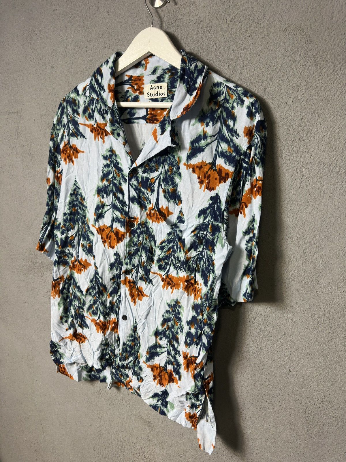 Acne Studios Acne Studios Simon Pine Camp Collar Vacation Shirt Size US M / EU 48-50 / 2 - 2 Thumbnail