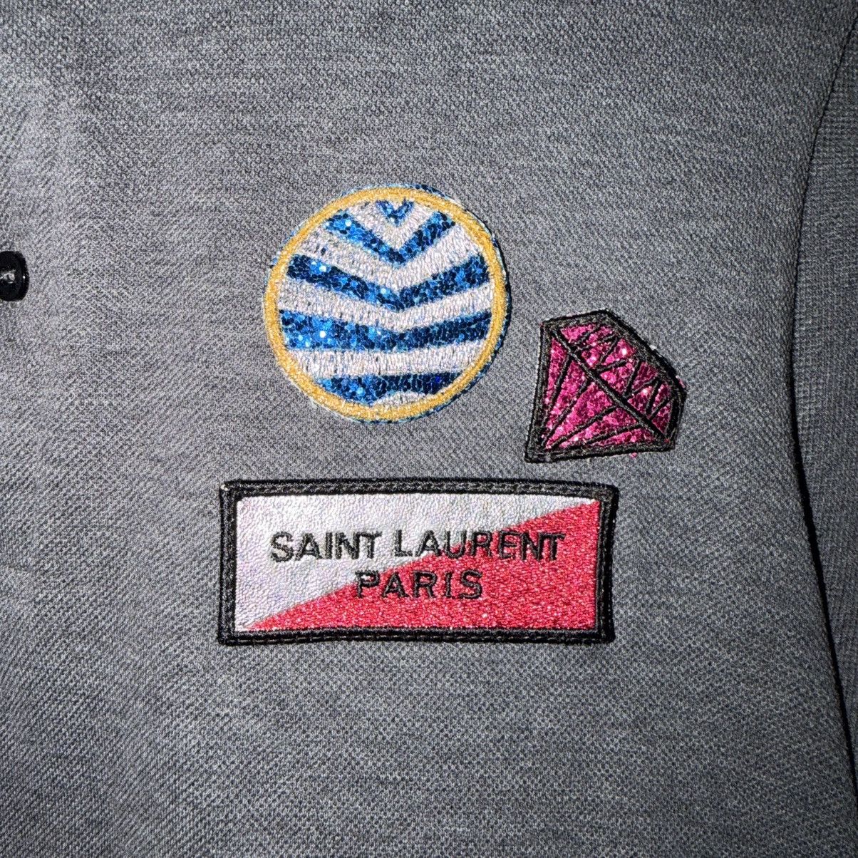 Saint Laurent Paris Saint Laurent Multi Patch Polo Size US S / EU 44-46 / 1 - 3 Thumbnail