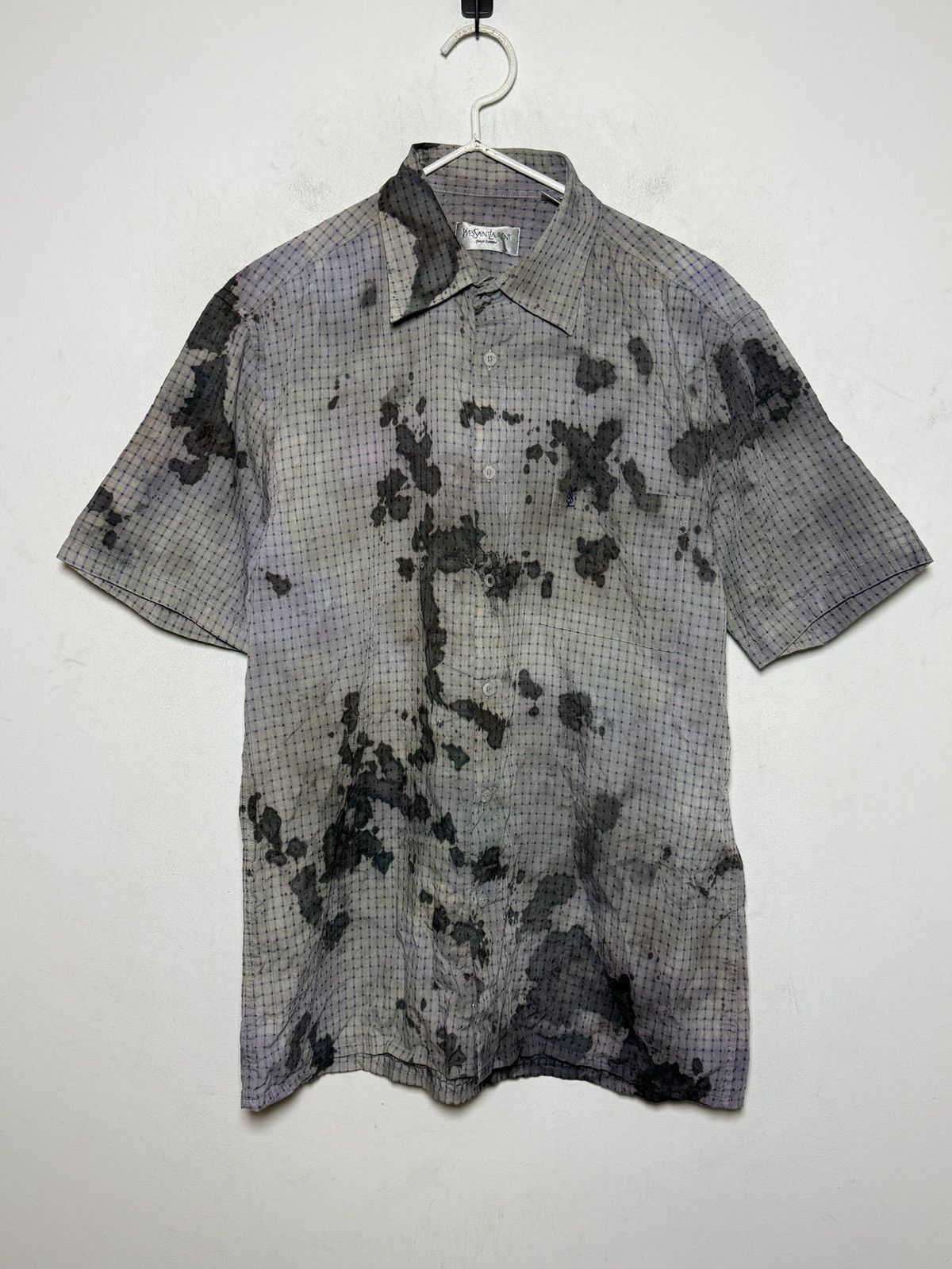 Yves Saint Laurent Vintage Yves Saint Laurent pour homme short sleeve shirt Size US M / EU 48-50 / 2 - 1 Thumbnail