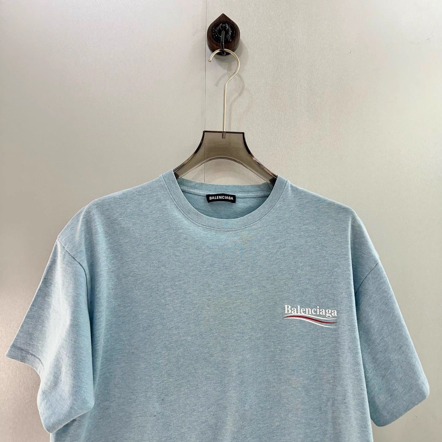Balenciaga Balenciaga Hazy Blue Coke T-shirt M Size US M / EU 48-50 / 2 - 4 Thumbnail