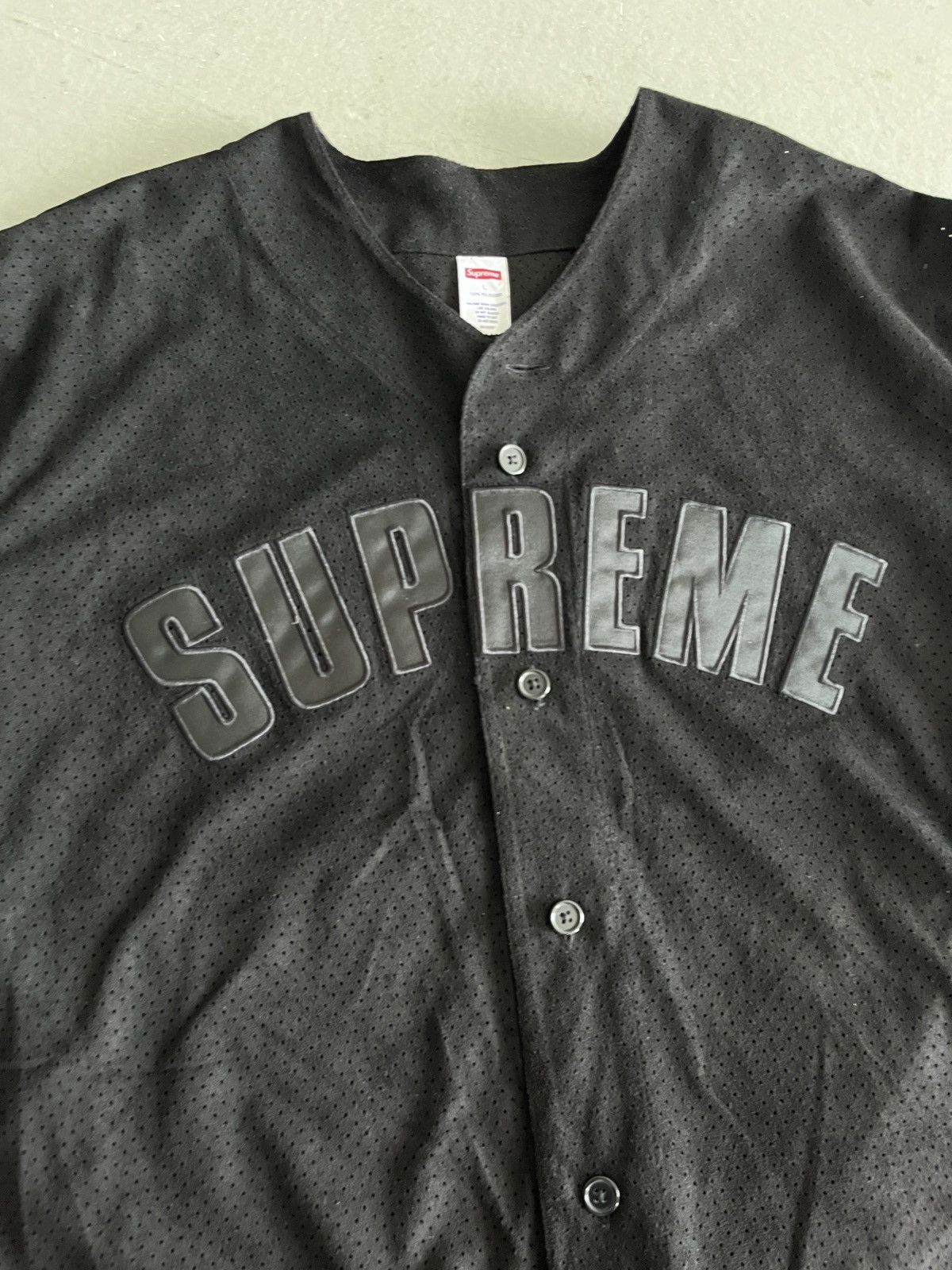 Supreme Ultrasuede Mesh Baseball Jersey (unisex)