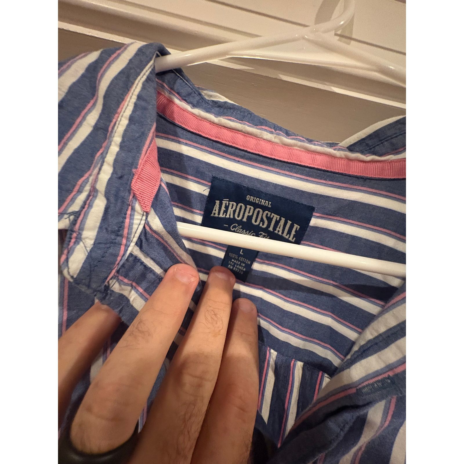 Aeropostale Aeropostale Men’s L Classic Fit Button-Down Shirt Size US L / EU 52-54 / 3 - 4 Thumbnail