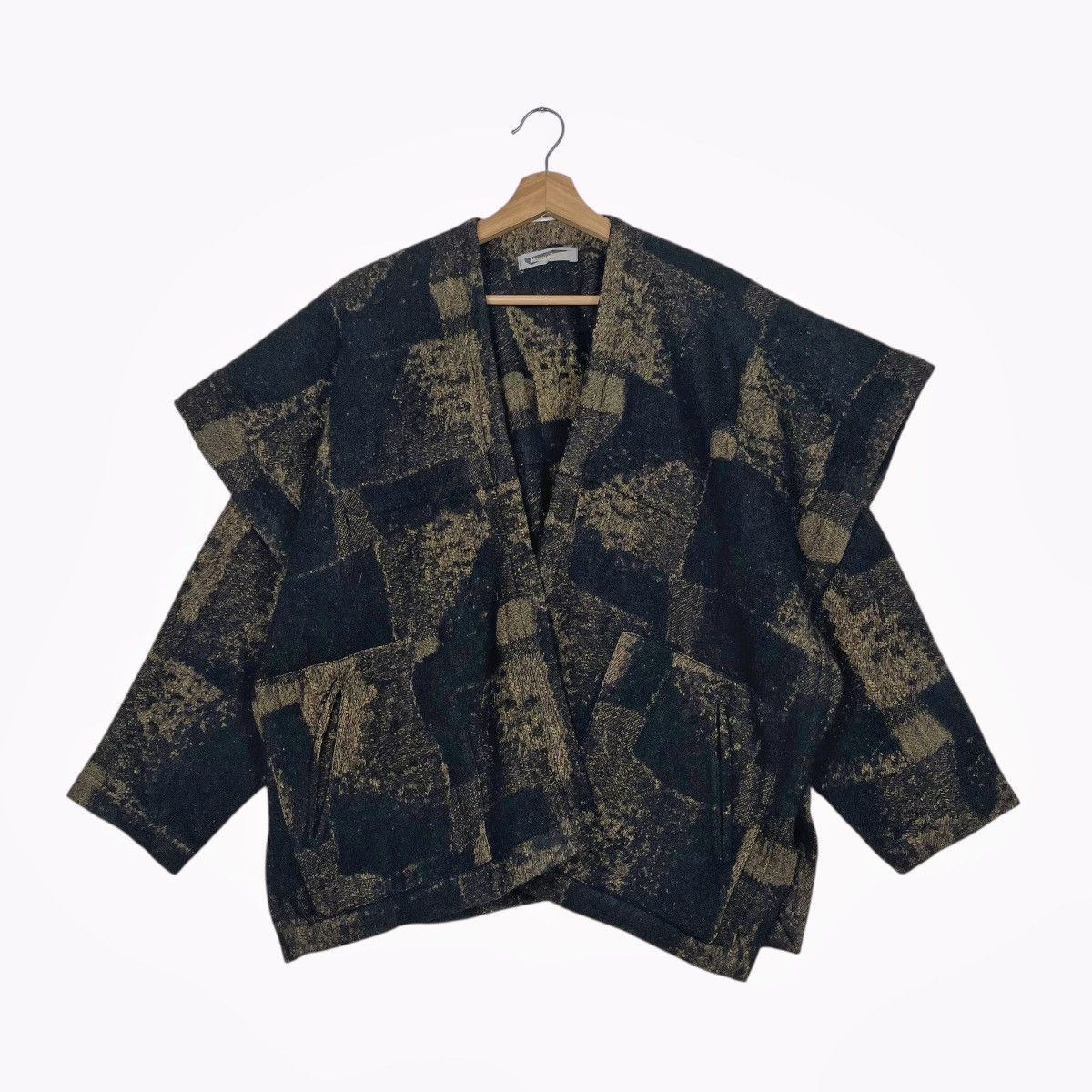 Issey Miyake Vintage 80s Issey Miyake Asymmetrical Wool Jacket Size US M / EU 48-50 / 2 - 1 Thumbnail