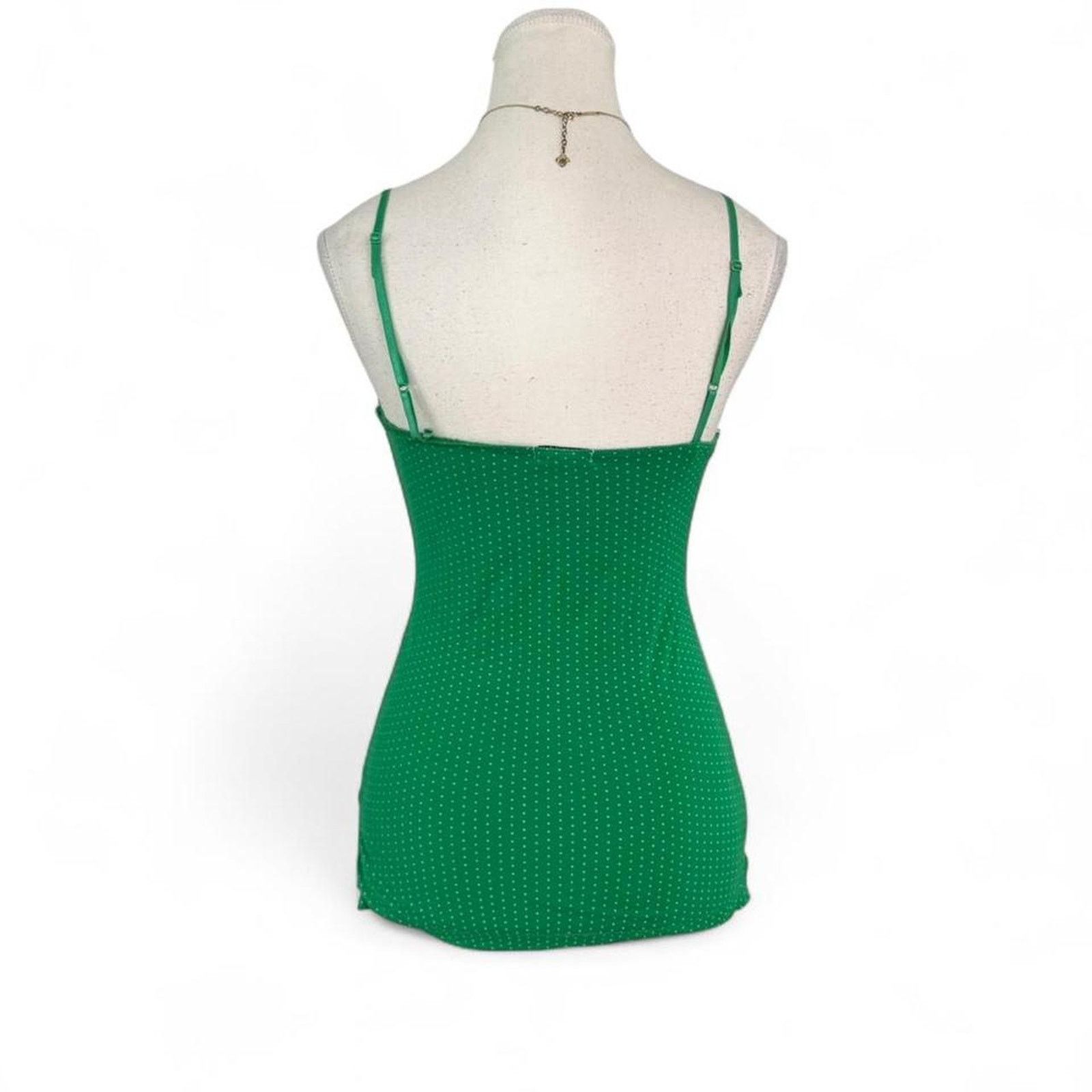 Other Coco Bong Polka Dot Green White Lace Cami Full Length size M Size M / US 6-8 / IT 42-44 - 2 Thumbnail