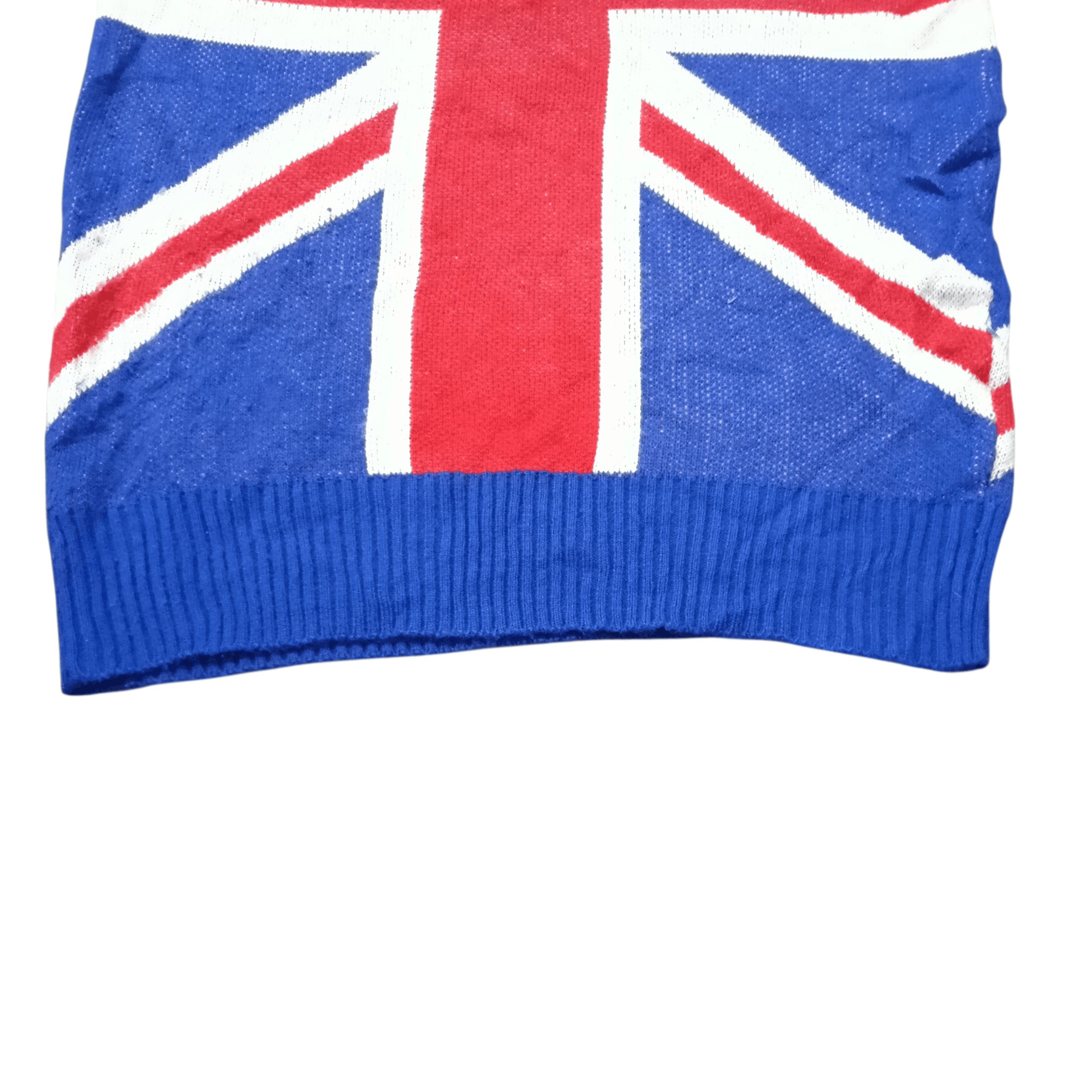 Japanese Brand UNION JACK Flag UK V-Neck Sweater Size L / US 10 / IT 46 - 6 Thumbnail