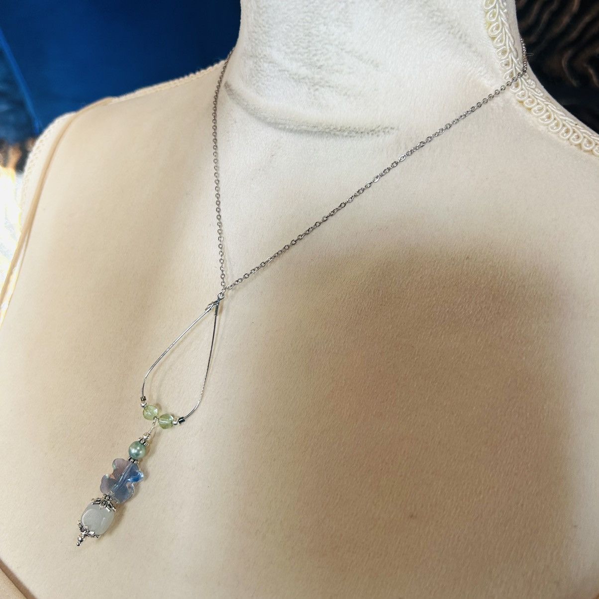 Handmade Handcrafted vintage bead changeable charm pendant necklace Size ONE SIZE - 4 Thumbnail