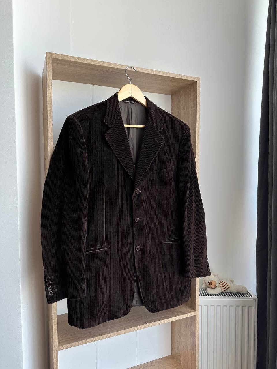 Canali × Vintage Vintage Men’s Brown Velvet Smoking Jacket Blazer Canali Size 50R - 12 Thumbnail