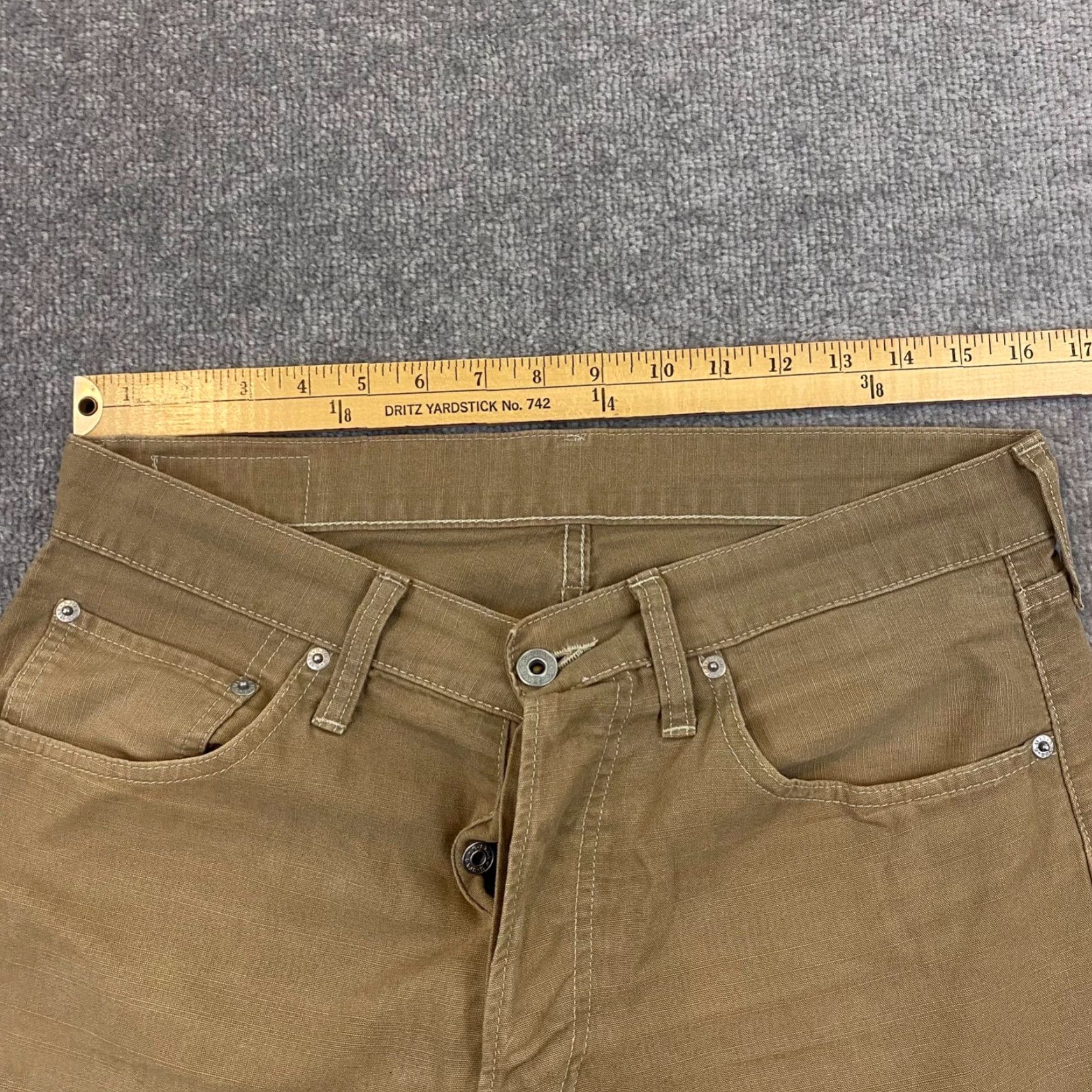 G-Star G-Star Jeans Mens 33x32 Brown Button Fly Straight 5-Pocket Denim Classic Size US 33 - 3 Thumbnail