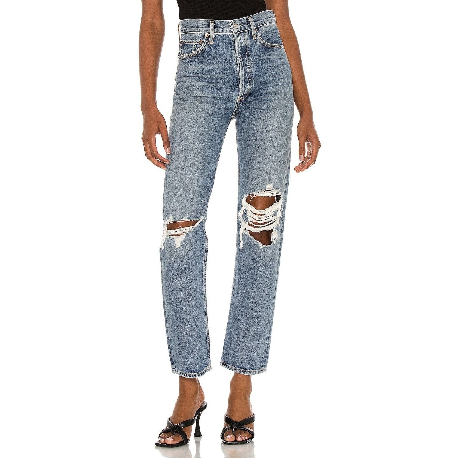 Agolde Agolde 90s Pinch Waist High Rise Womens Denim Jeans Size 27 Size 27" / US 4 / IT 40 - 1 Thumbnail
