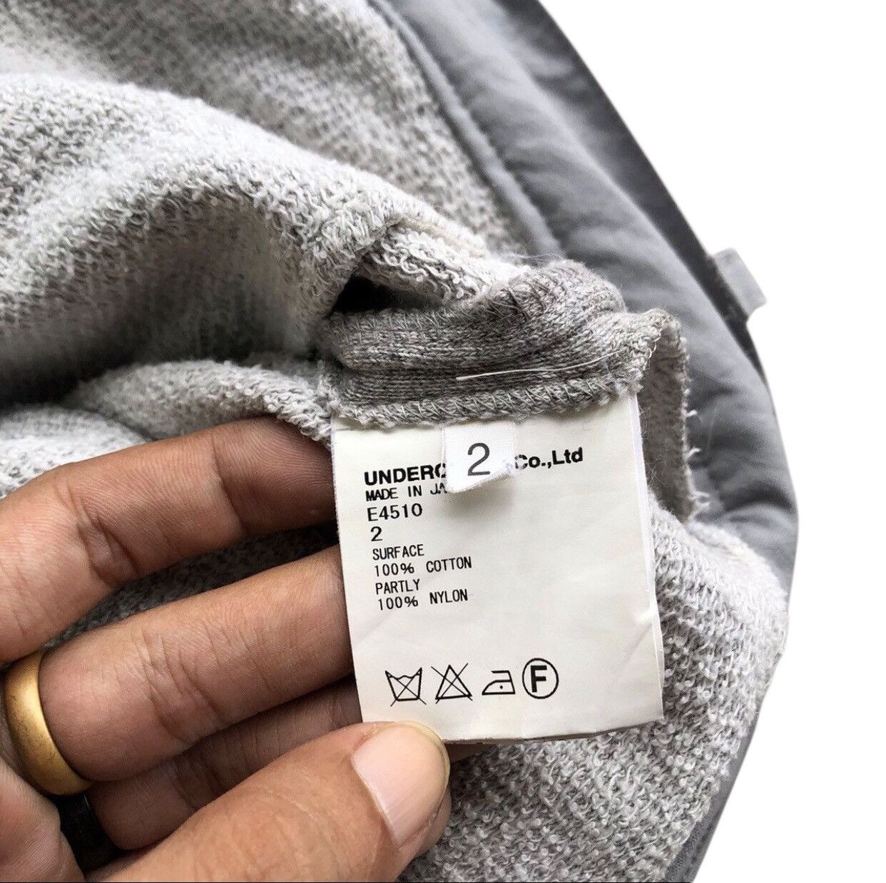 Number (N)ine × Undercover Vintage UNDERCOVER heathered with heat cut pocket sweatpant Size US 31 - 9 Thumbnail