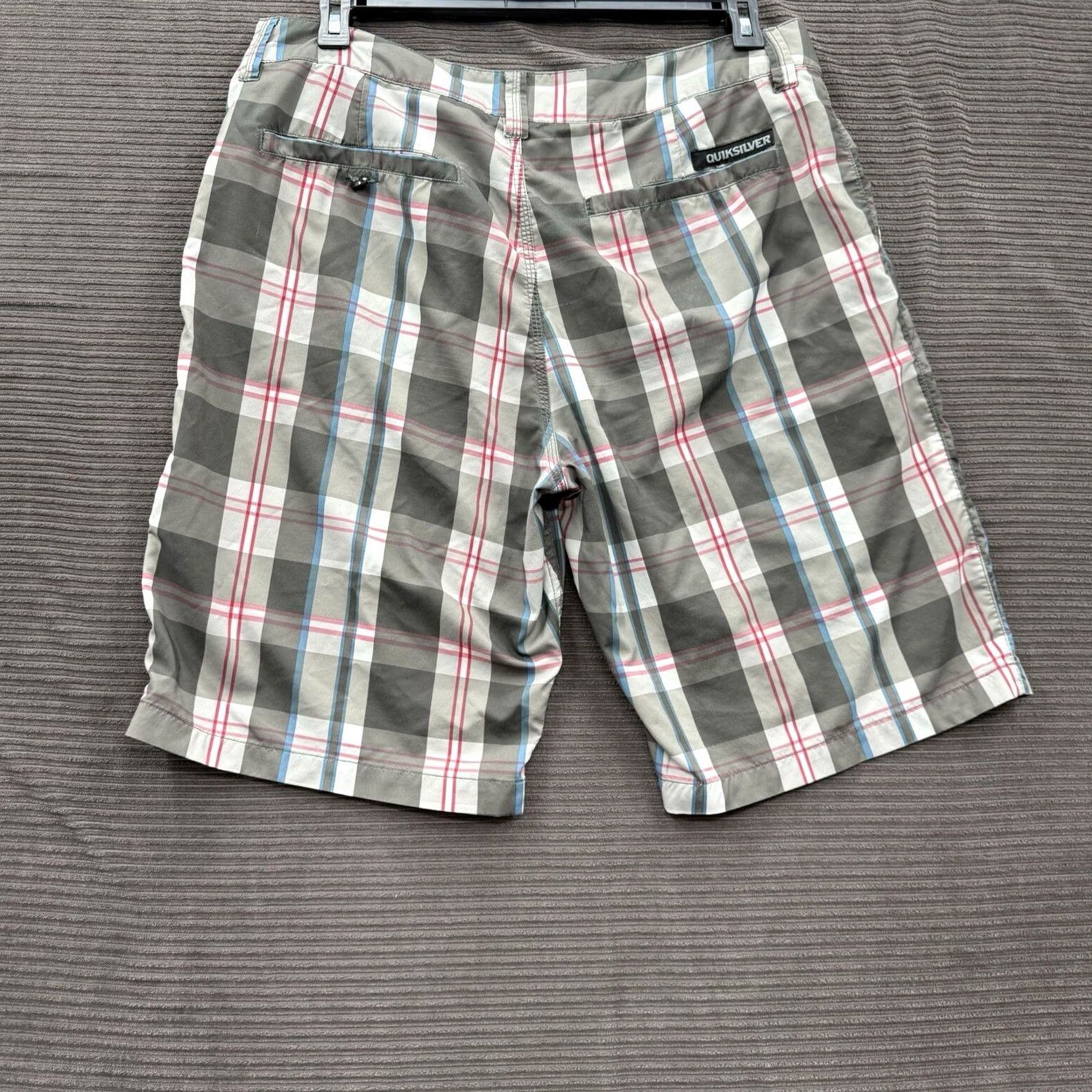 Quiksilver Quiksilver Board Shorts Men 36 Plaid Multicolor Polyester Beach Swimming Weekend Size US 36 / EU 52 - 2 Thumbnail