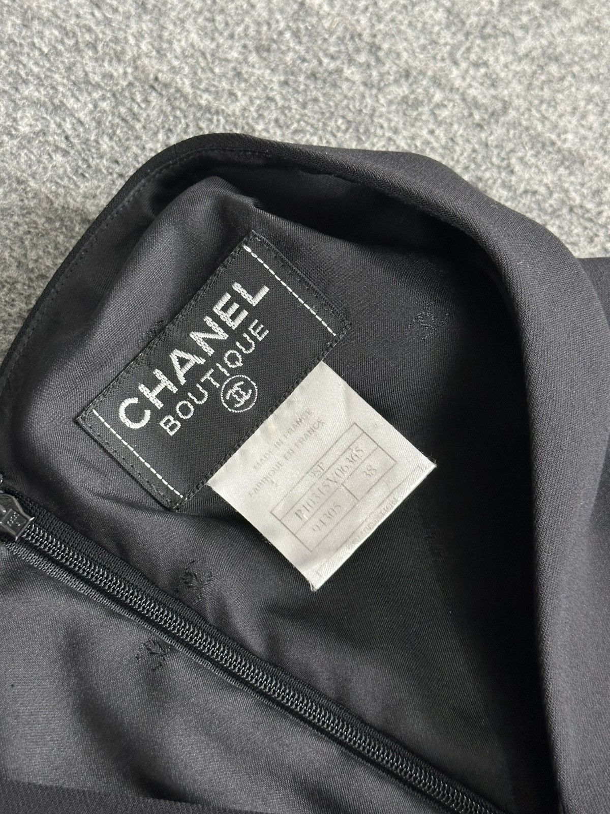 Chanel Chanel - Karl Lagerfeld S/S98 V-Neck Narrow Waist Wool Dress Size XS / US 0-2 / IT 36-38 - 14 Thumbnail