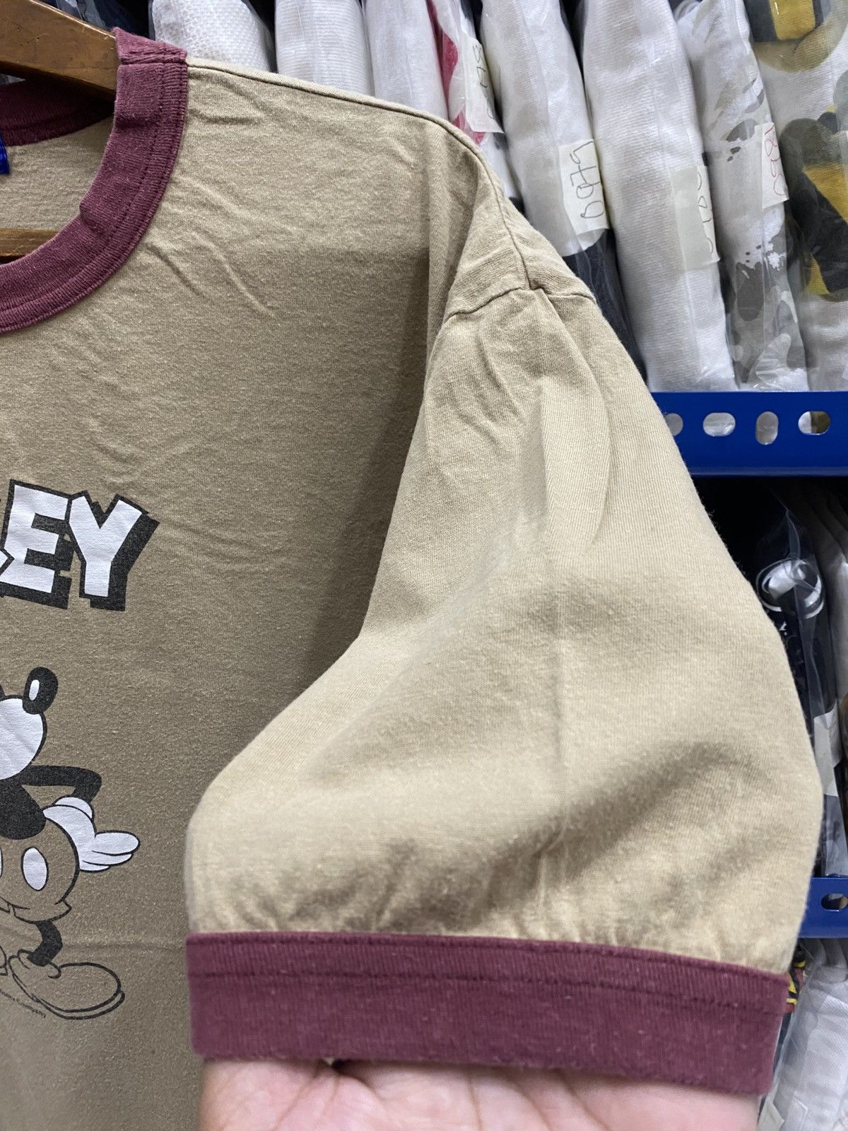 Disney VINTAGE MICKEY MOUSE RINGER TSHIRT Size US L / EU 52-54 / 3 - 5 Thumbnail