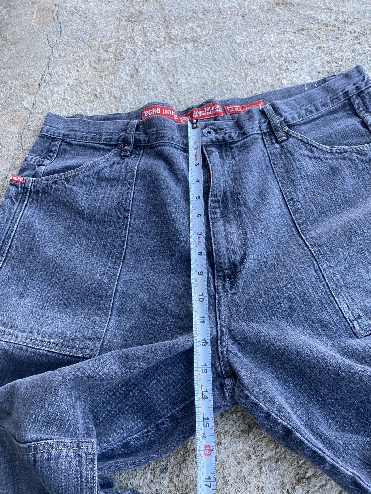 Ecko Unltd. × Japanese Brand × Vintage Vintage Y2K Ecko Baggy Double Knee Denim Jnco Style Jeans Size US 38 / EU 54 - 17 Thumbnail
