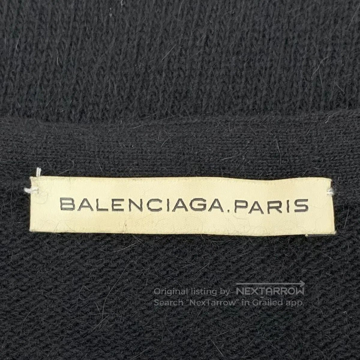 Balenciaga Black Long-Sleeve Sweater with German Shepherd Design. Size US S / EU 44-46 / 1 - 5 Thumbnail