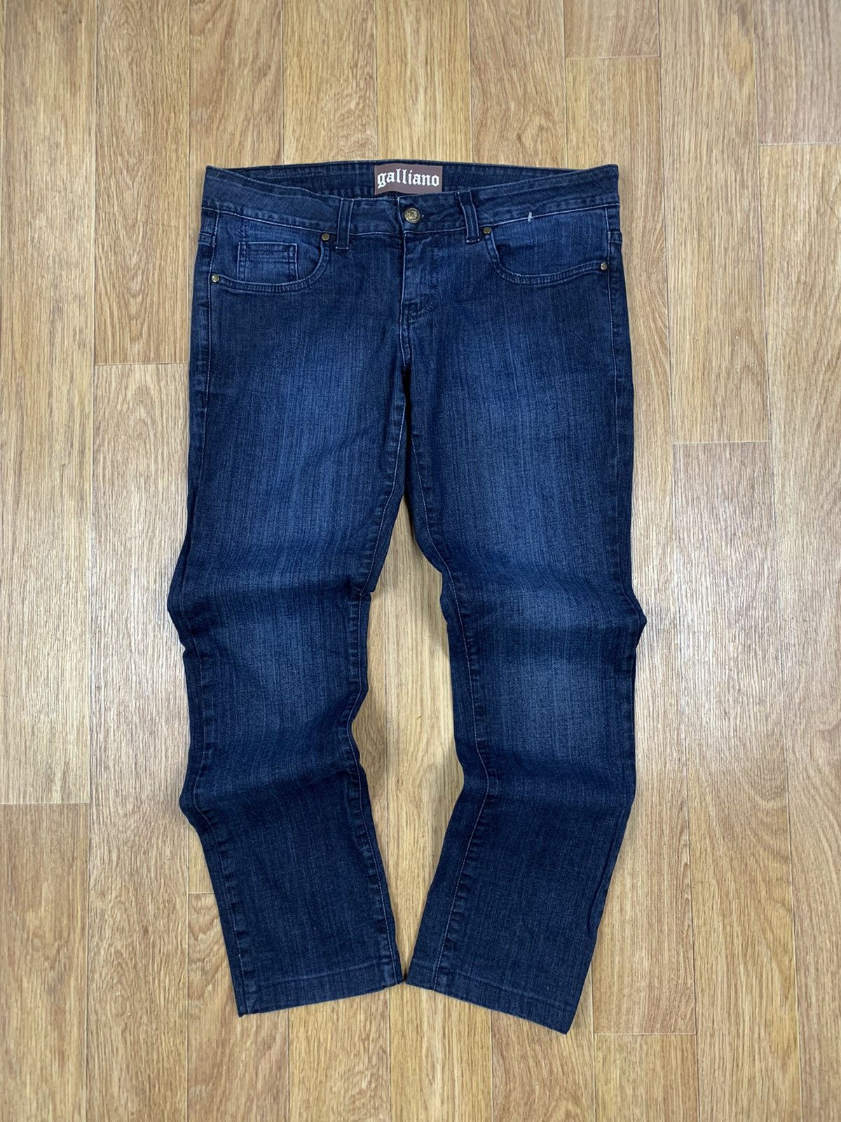 John Galliano Galliano Vintage Stretches Slim Fit Jeans Size US 31 - 1 Thumbnail