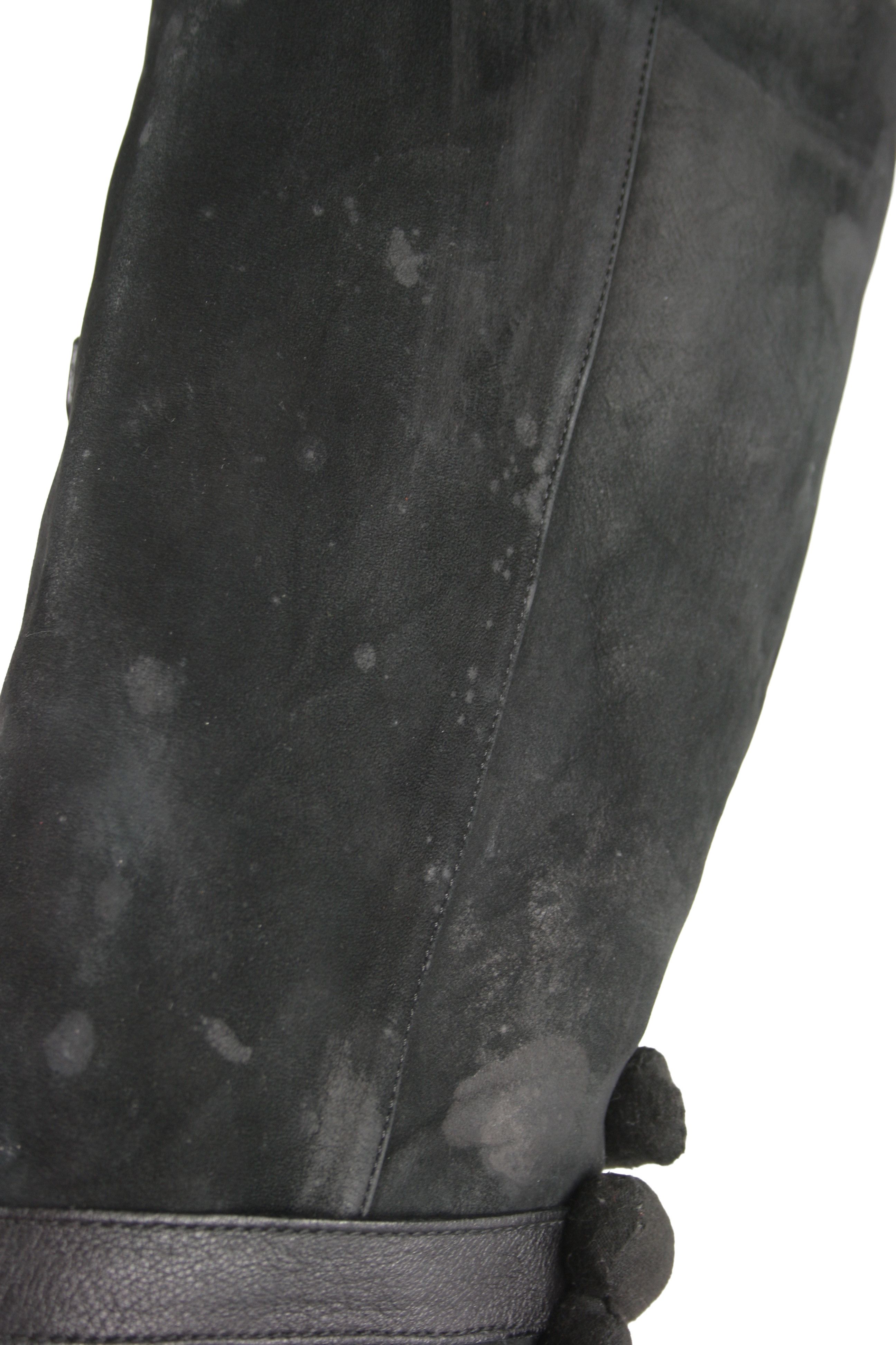 Jimmy Choo Riding Belted Knee High Leather Suede Boots Size US 8 / IT 38 - 11 Thumbnail