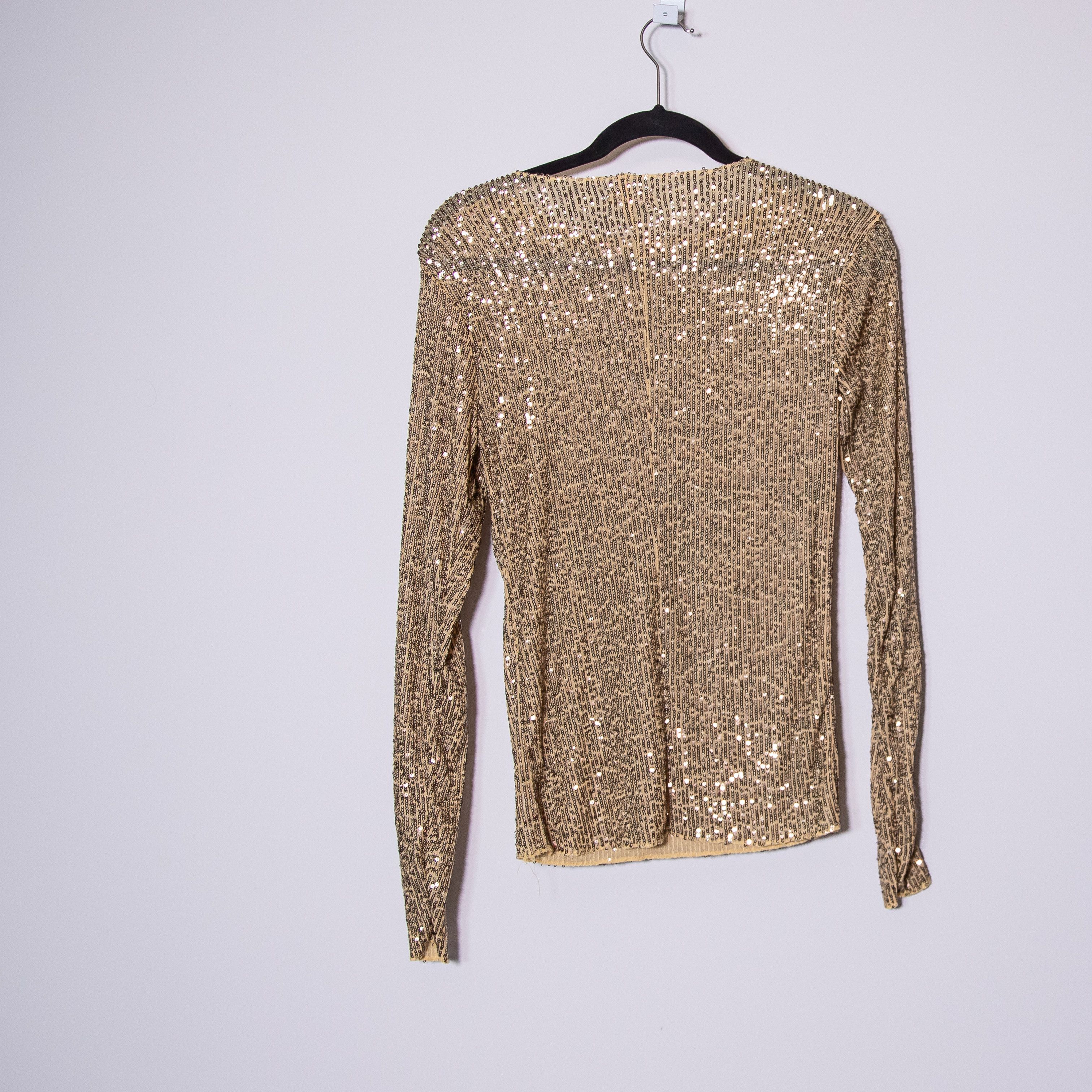 Free People NEW Free People Gold Rush Sequin Sparkle Size XS / US 0-2 / IT 36-38 - 4 Thumbnail