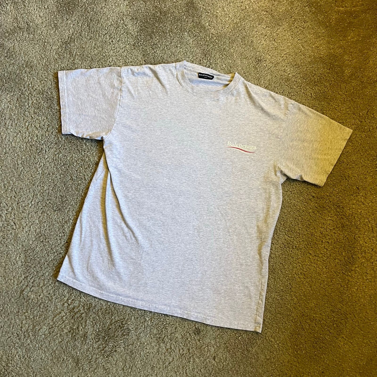 Balenciaga Authentic Balenciaga Campaign Logo Tee S Size US M / EU 48-50 / 2 - 3 Thumbnail