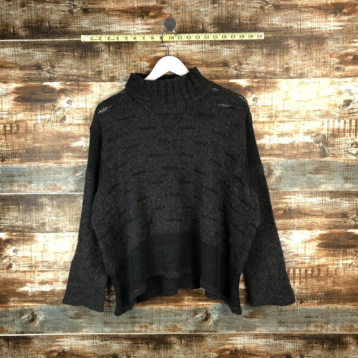 Homespun Knitwear × Japanese Brand Linea Piu japan Grey ripped Knitwear #A1731 Size US M / EU 48-50 / 2 - 1 Thumbnail