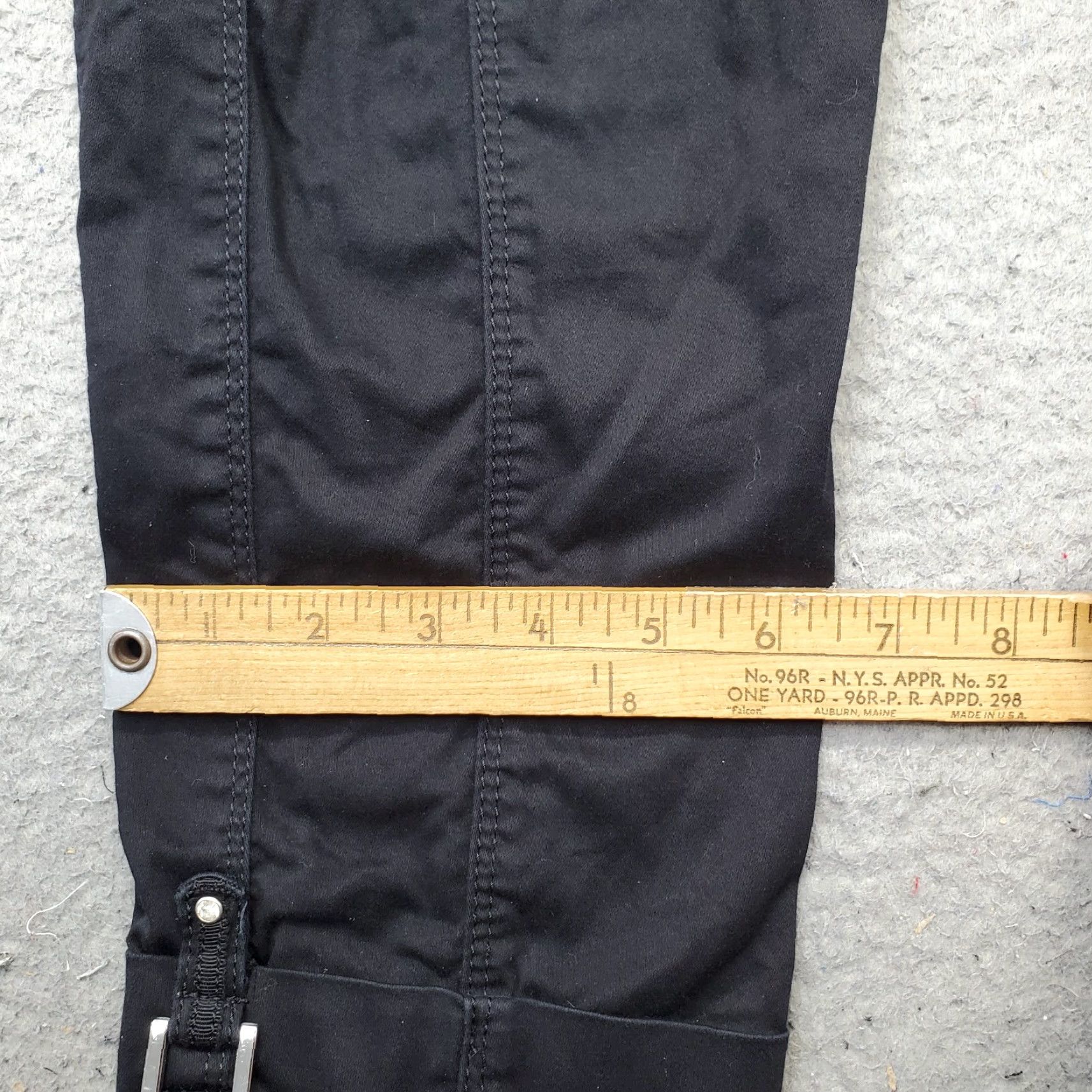 White House Black Market White House Black Market Pants Womens 0 Black Crop Cargo Stretch Cotton Utility Regular Straight Pocketed Modern 0 Womens Size 0 Black Size 25" / US 0 / IT 36 - 5 Thumbnail