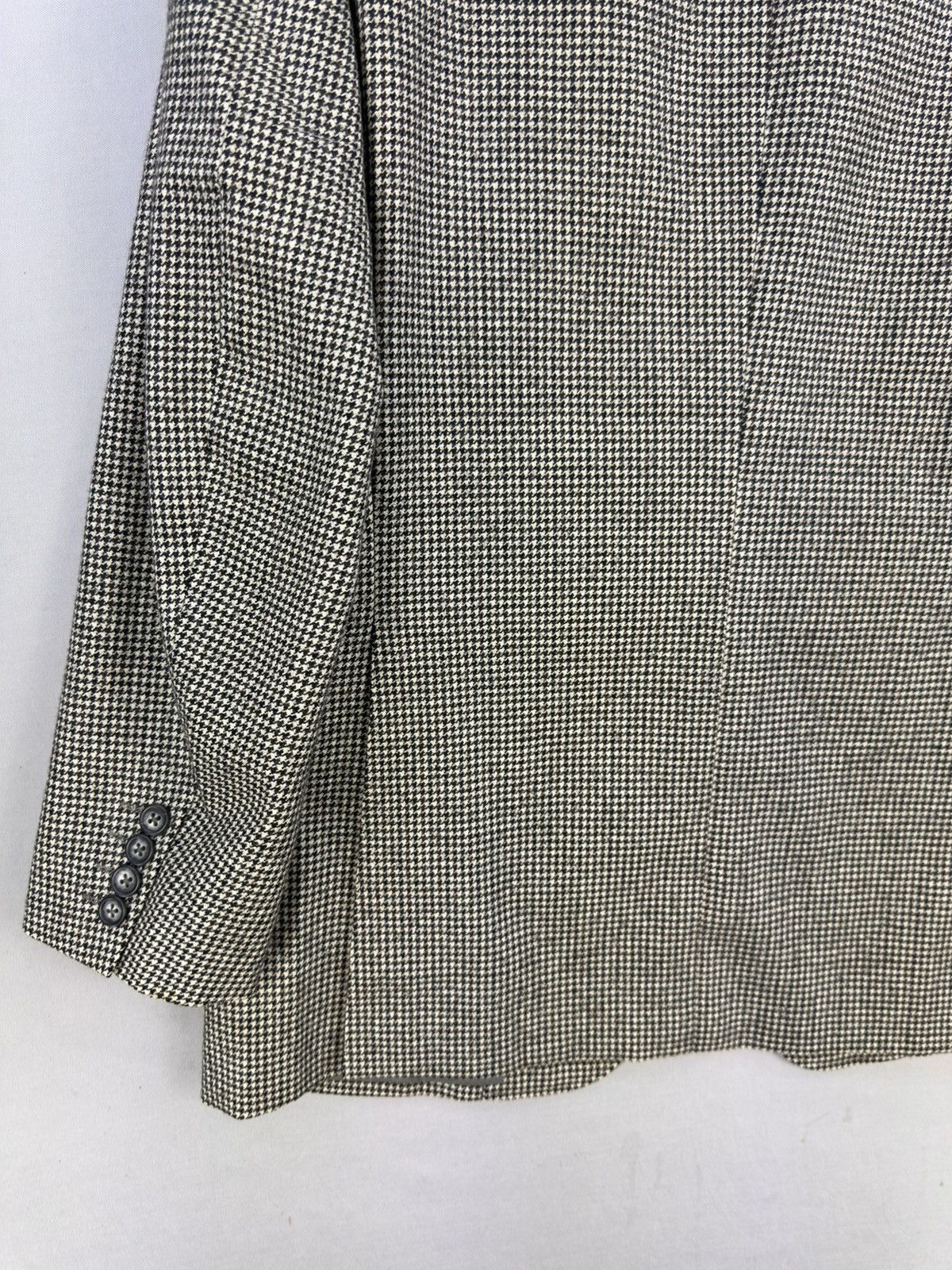 Burberry Vintage 90’s Burberrys Houndstooth Coat Jacket Size US L / EU 52-54 / 3 - 6 Thumbnail