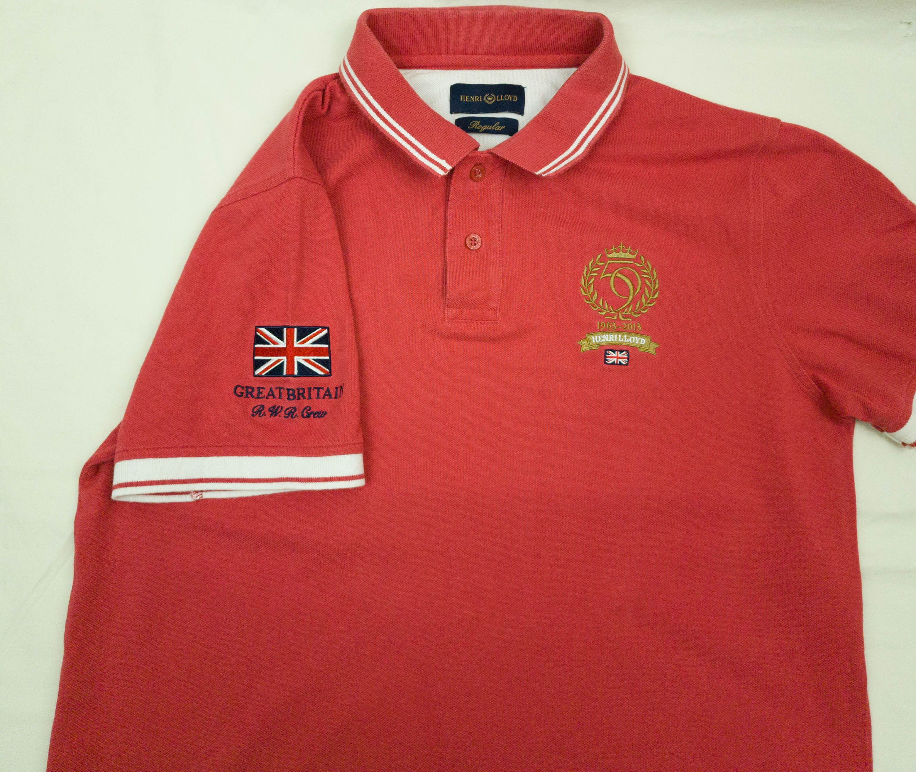 Henri Lloyd Henri Lloyd mens polo top cotton size M-L (label L) gc Size US L / EU 52-54 / 3 - 5 Thumbnail
