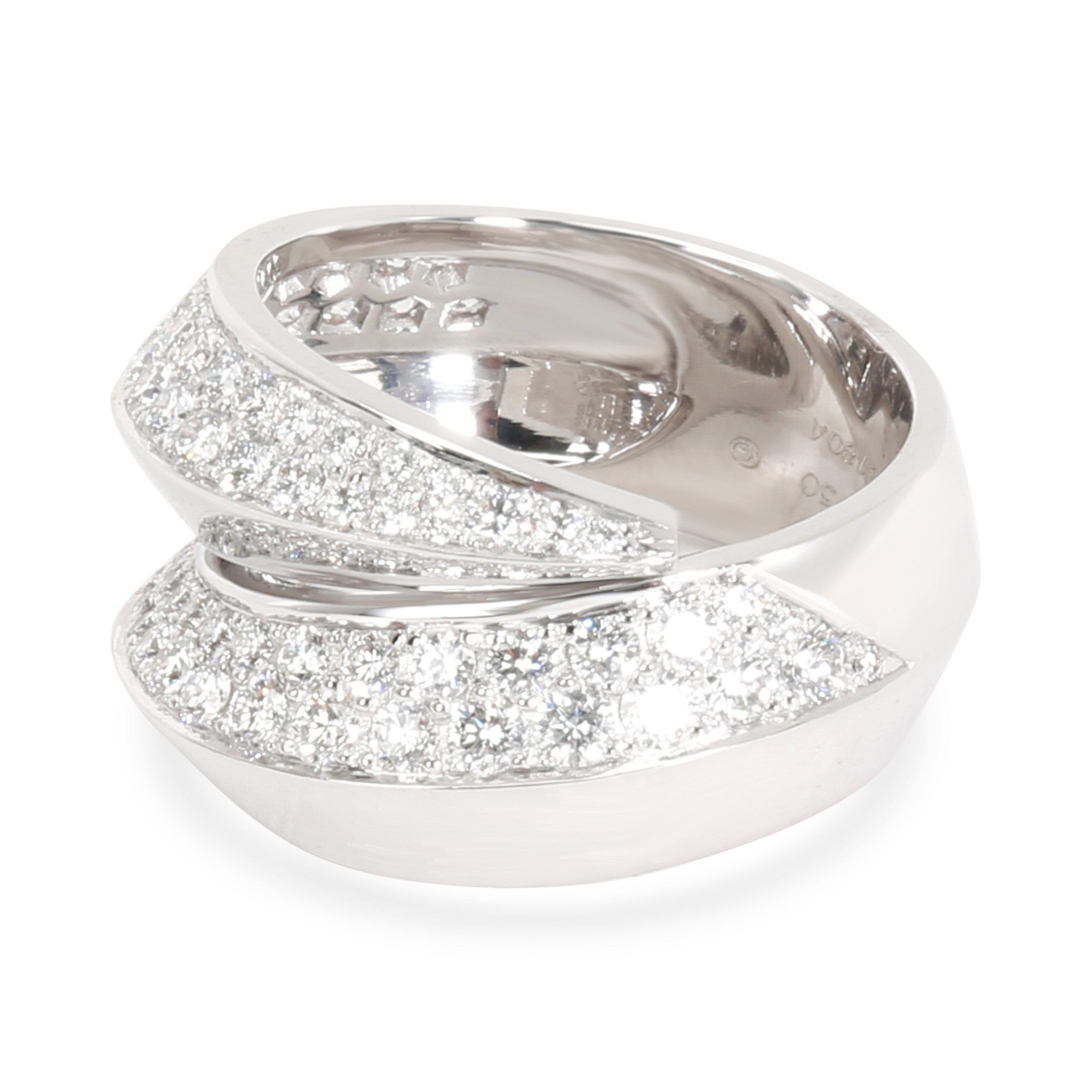 image of Cartier Panthere Griffe Diamond Ring In 18K White Gold 1.77 Ctw, Women's