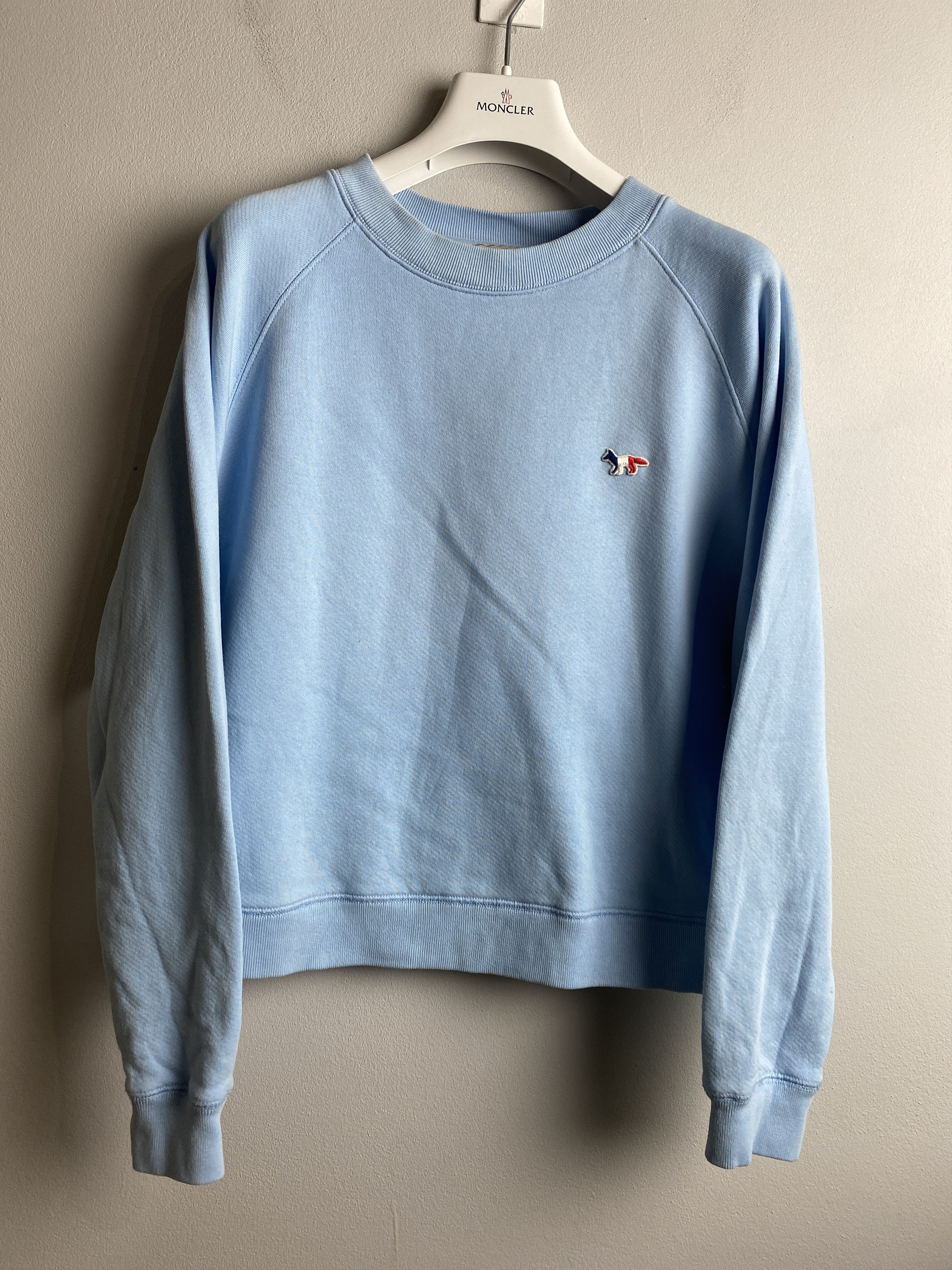 Maison Kitsune Maison Kitsune small fox logo sweatshirt crewneck Size XS / US 0-2 / IT 36-38 - 1 Thumbnail