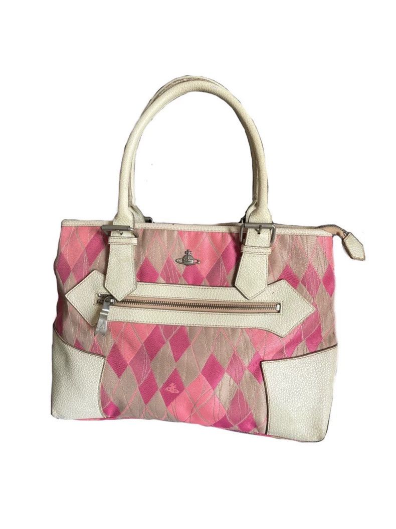 Vivienne Westwood Vivienne Westwood size os Classic pink checkered leather sh Size ONE SIZE - 2 Thumbnail
