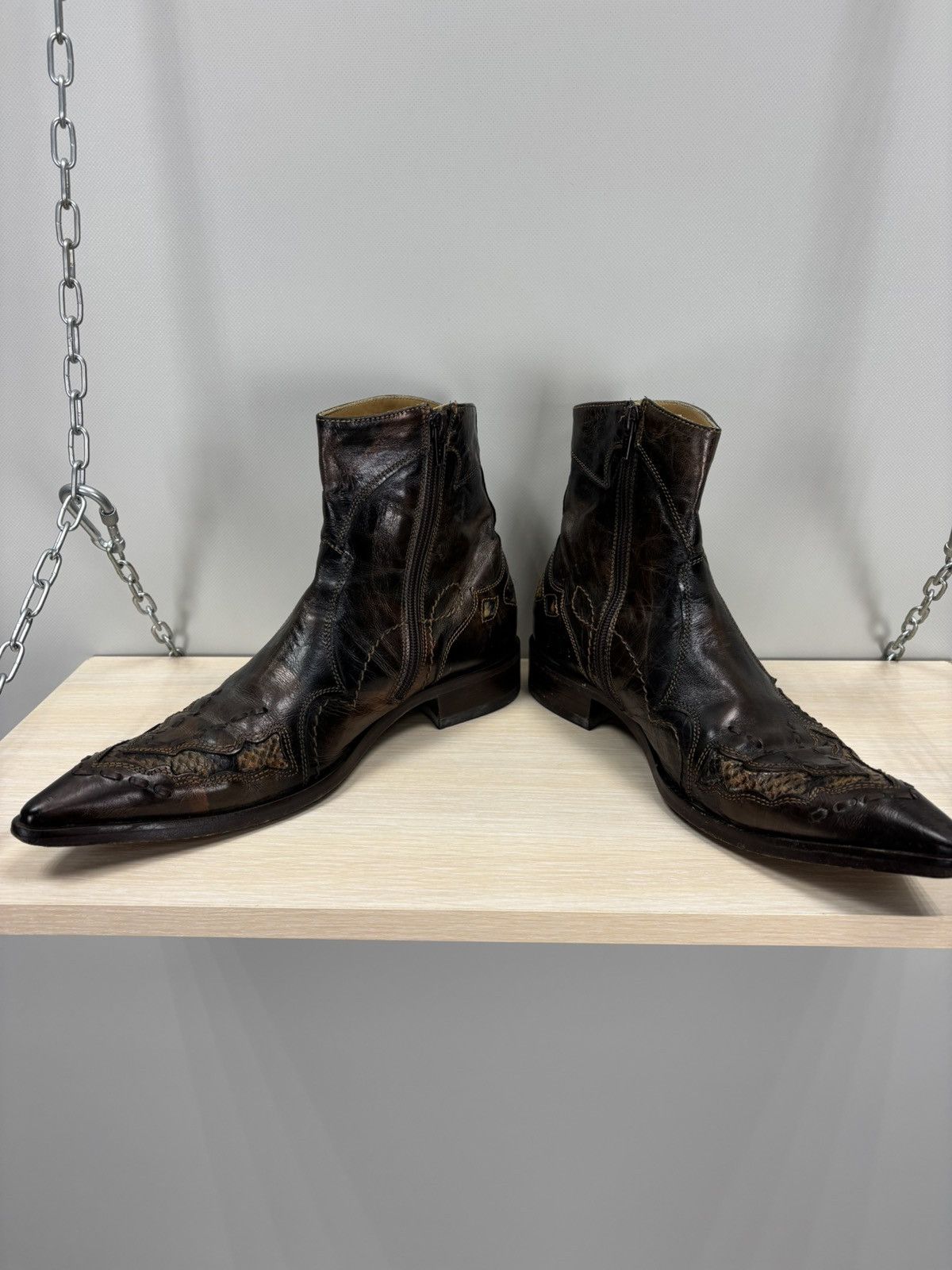 NAVYBOOT Mens western boots Navyboot Size 41 Color Brown Size US 8 / EU 41 - 8 Thumbnail