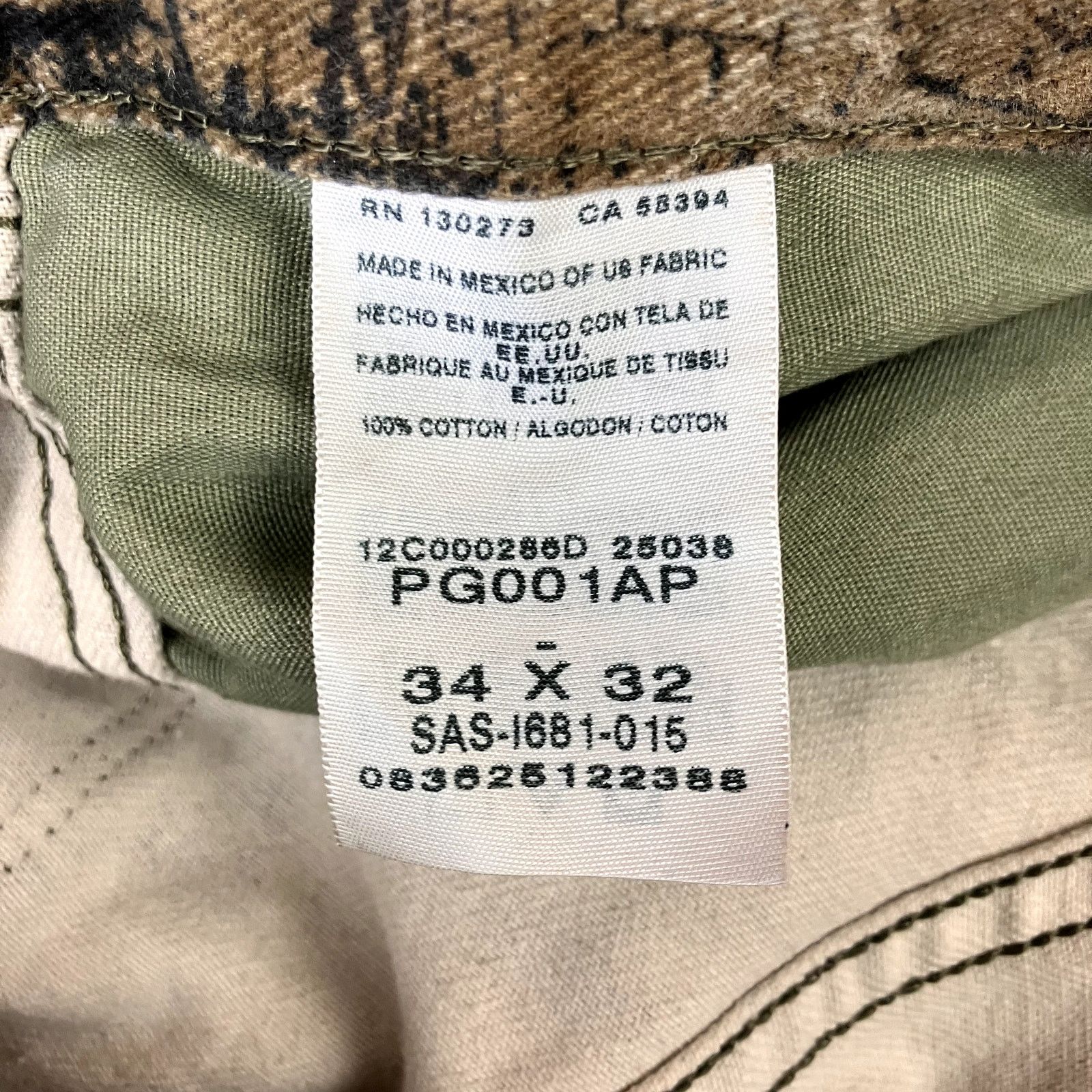 Vintage × Wrangler Vintage Wrangler Realtree Camouflage Denim Jeans Size US 34 / EU 50 - 5 Thumbnail