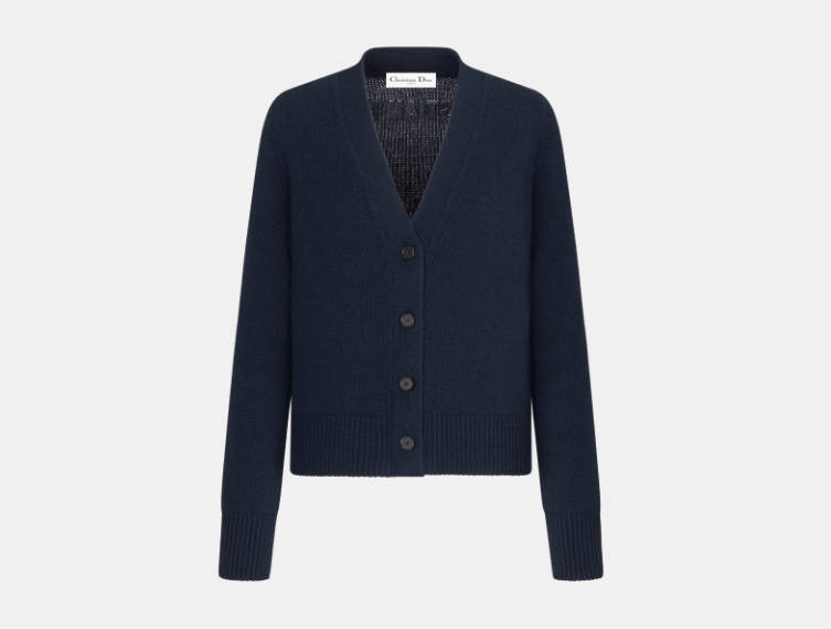 o1w1db10525 144G54 Button Cardigan in Blue