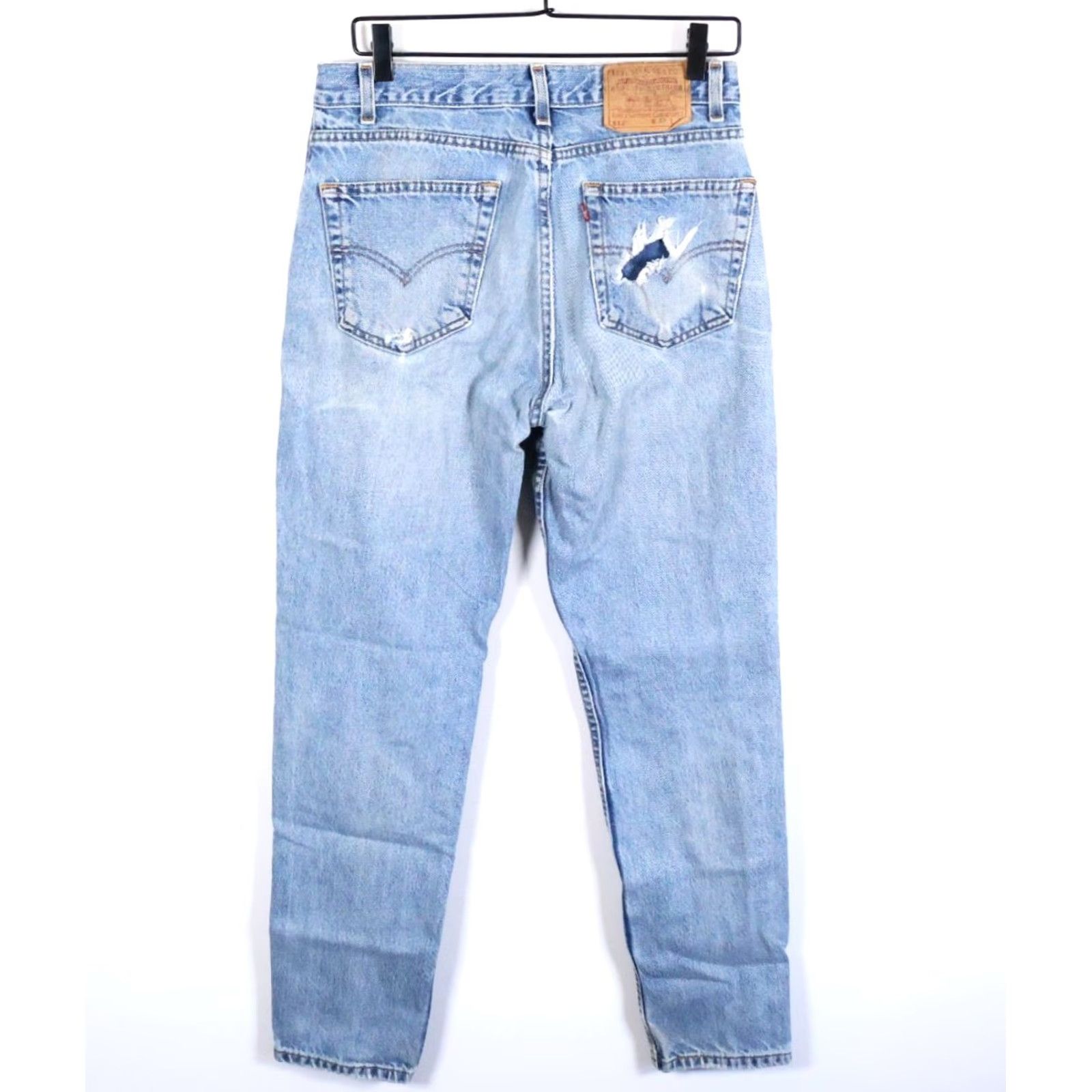 Levi's VINTAGE Levi's 512 Jeans Slim Tapered 31 x 31 Blue Denim Men 2000s 90s Grunge Retro Hipster Classic Jeans Mens Size US 31 - 2 Thumbnail