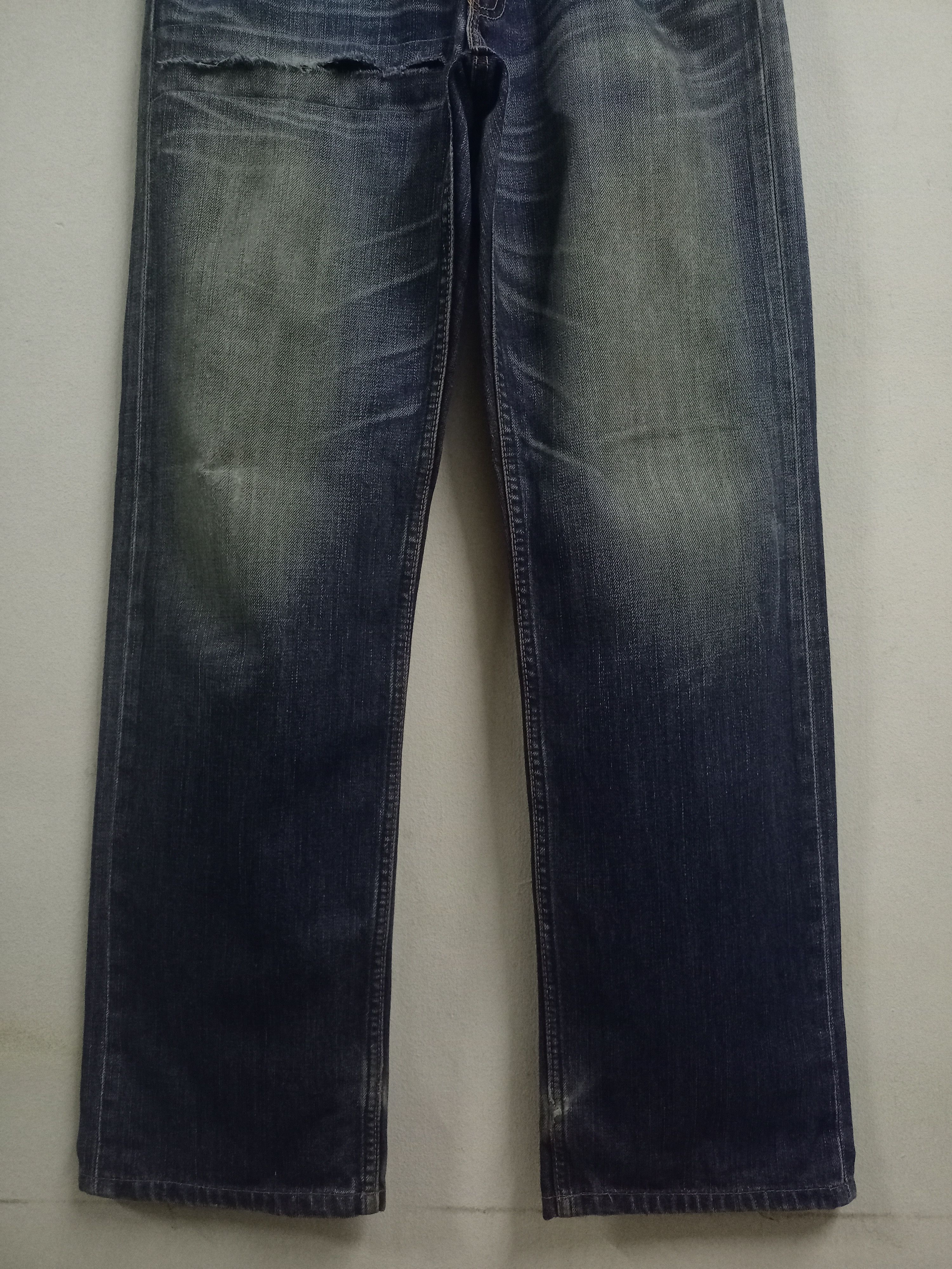 Levi's × Levi's Vintage Clothing Vintage 90s Levis 703 Blue Wash Distressed Baggy Jeans Size US 31 - 6 Thumbnail