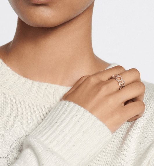 Dior o1w1db10126 R2143W Size :OS / Evolution Ring in Gold/Silver Size ONE SIZE - 5 Thumbnail