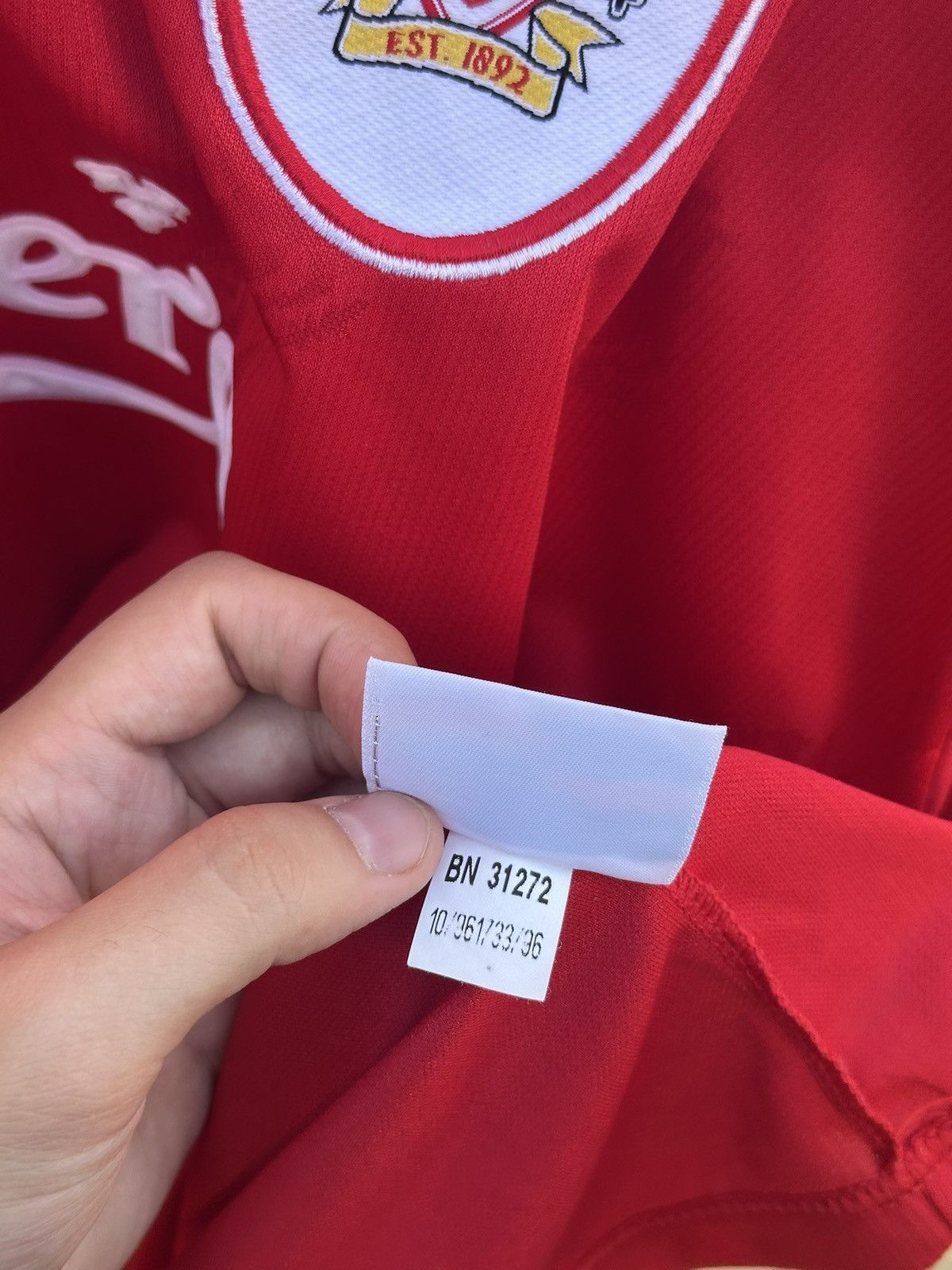 Reebok VINTAGE LIVERPOOL 1996 FOOTBALL SOCCER JERSEY REEBOK 46-48" Size US XXL / EU 58 / 5 - 7 Thumbnail