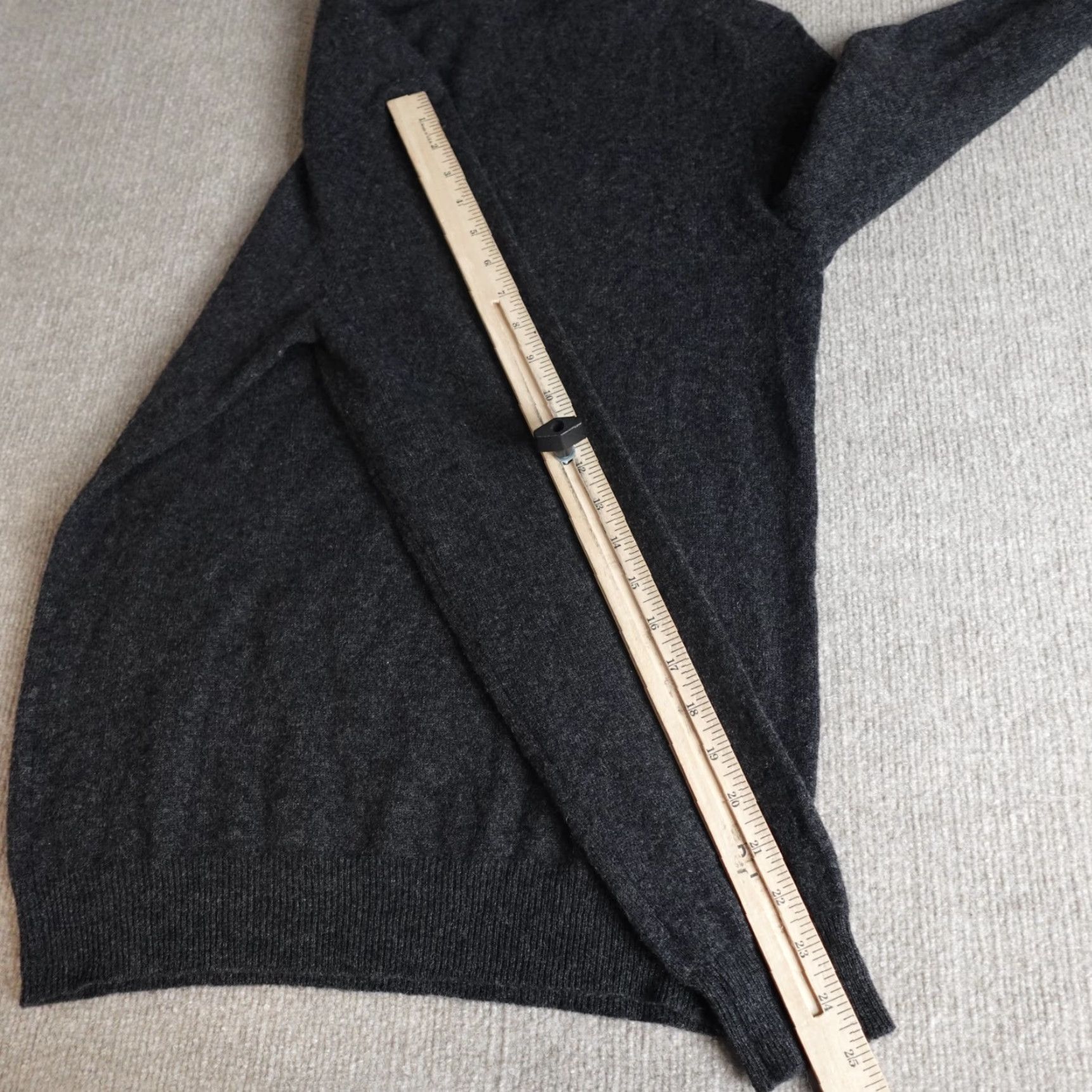 Club Room Club Room Sweater Mens M Gray Solid Crewneck 100% Cashmere Pullover Long Sleeve Knit Logo Classic Fall Winter Spring Size US M / EU 48-50 / 2 - 7 Thumbnail