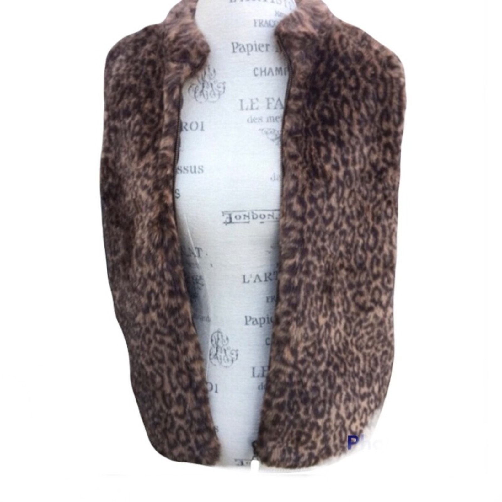 Other 90s Y2K VTG Designers Originals leopard faux fur vest Size M / US 6-8 / IT 42-44 - 2 Thumbnail